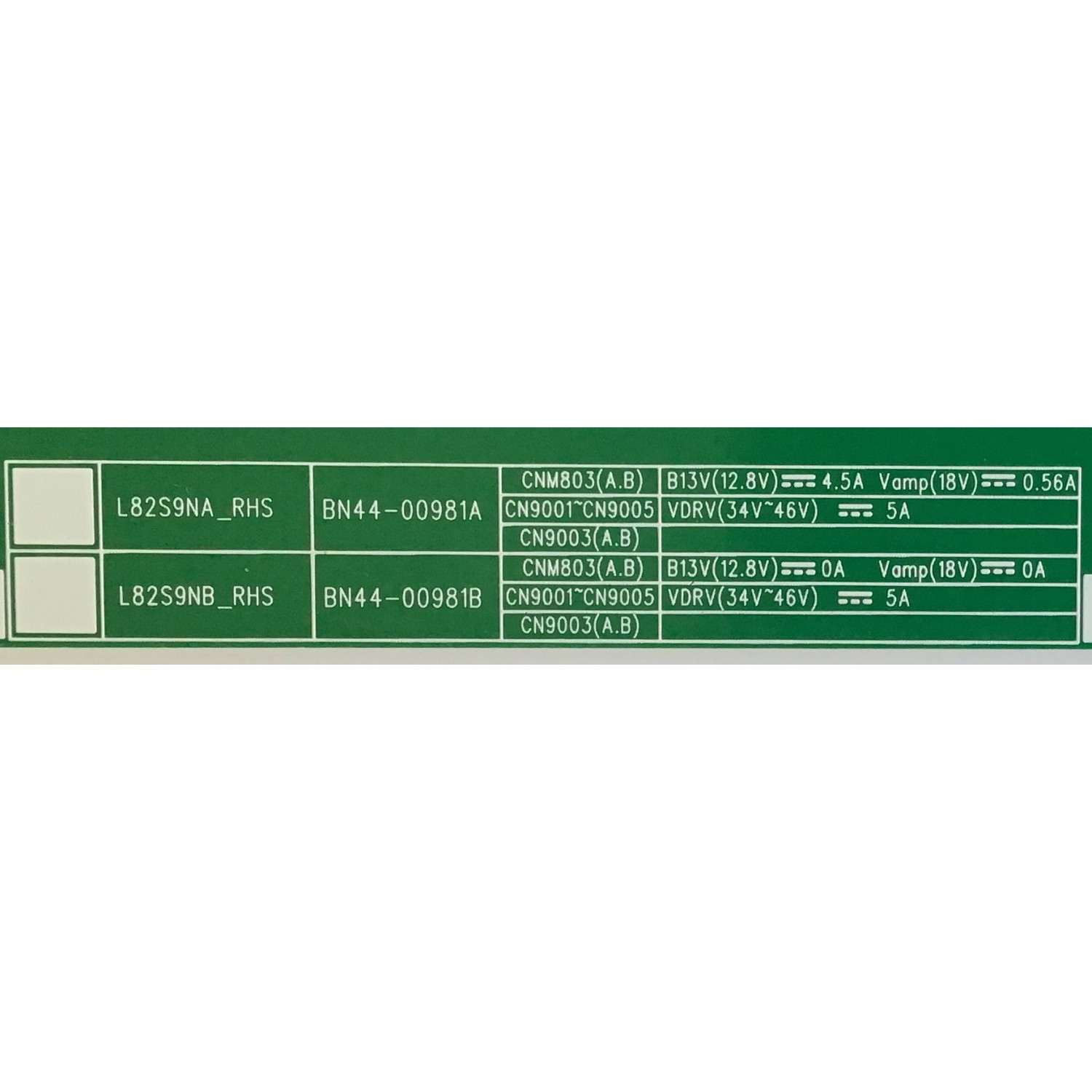 LED DRIVER SAMSUNG QLED 4K SMART TV / NUMERO DE PARTE BN44-00981B / L82S9NB_RHS / BN4400981B / PANEL CY-TR082FLLV1H / MODELOS QN82Q90 / QN82Q90RAFXZA FA01 / QN82Q90RAFXZA FC02 - Imagen 3