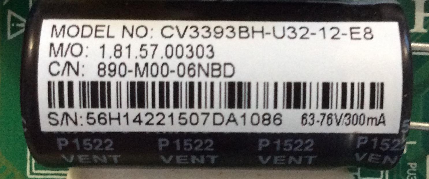 MAIN FUENTE (COMBO) SEIKI / 56H1422 / CV3393BH-U32 / 890-M00-06NBD / ZH15279-1 / MODELO SE32HY - Imagen 3