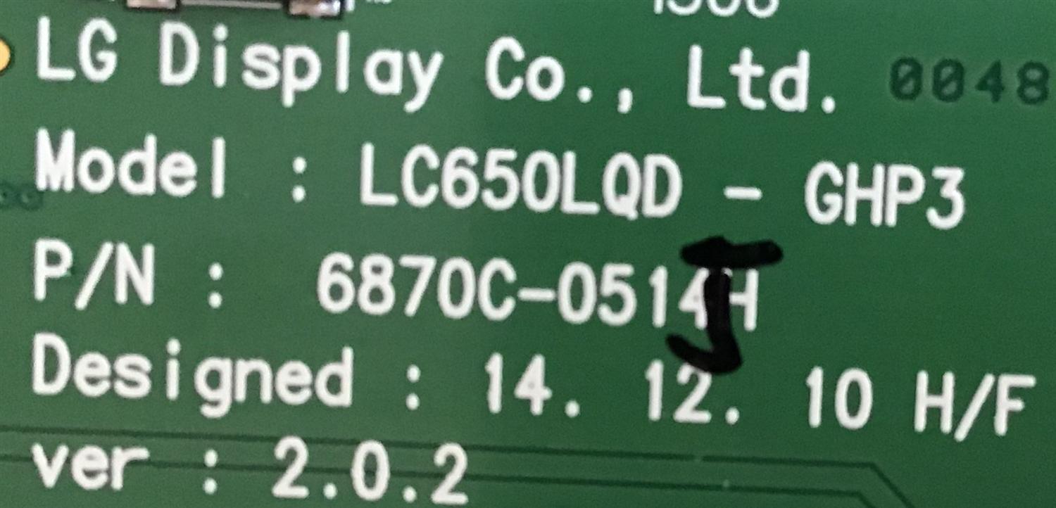 T-CON PARA TV LG OLED CURVA / 6871L-4129D / 6870C-0514J / 4129D / LC650LQD-GHP3 / PANEL LC650LQD / MODELO 65EG9600-UA / 65EG9600-UA.AUSYLJR - Imagen 2