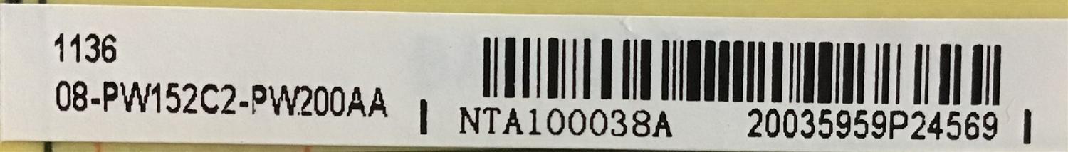 FUENTE DE PODER TCL / 08-PW152C2-PW200AA / 40-P152C0-PWG1XG / PW152C0 / MODELO L32HDF11TA TKAA - Imagen 2