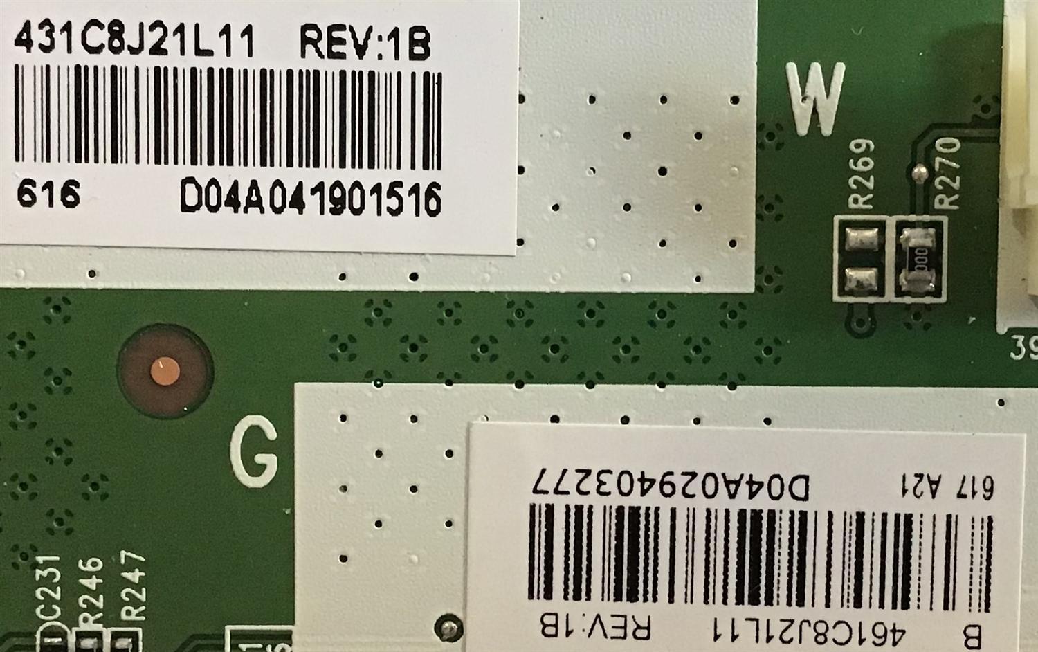 MAIN TOSHIBA  / 461C8J21L11 / SBW49T VTV-L49628 REV:1 / 431C8J21L11 / PANEL K490WDR1 / MODELO 49L420U REV.A - Imagen 3