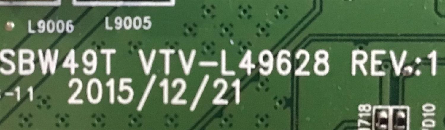 MAIN TOSHIBA  / 461C8J21L11 / SBW49T VTV-L49628 REV:1 / 431C8J21L11 / PANEL K490WDR1 / MODELO 49L420U REV.A - Imagen 2