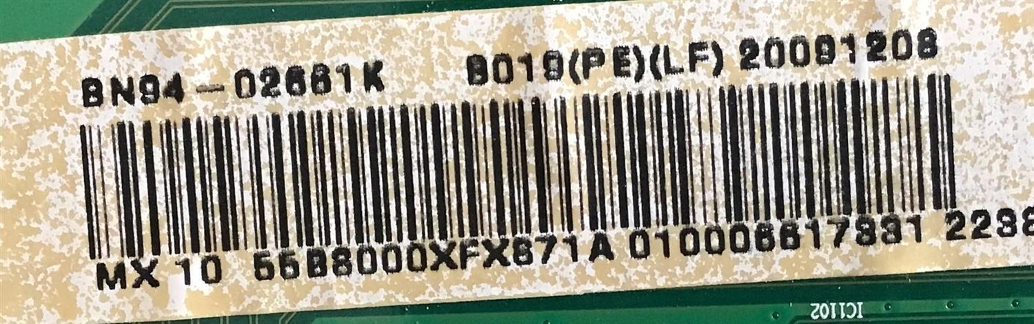 MAIN SAMSUNG / BN94-02661K / BN41-01170D / BN97-03205B / SUSTITUTAS BN94-02640A / BN94-02640B / BN94-02640M / BN94-02640C / BN94-02640D / PANEL LTF550HH03 / MODELO UN55B800FXZA - Imagen 3