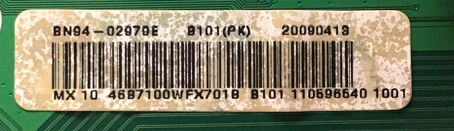 MAIN SAMSUNG / BN94-02979E / BN41-01170C / BN97-03526E / PANEL LTF460HF08-A06 / MODELOS UN46B7100WFXZA SQ01 / UN55TU8200FXZA WA04 SUSTITUTAS BN94-02640A / BN94-02640A / BN94-02979M / BN94-02979L / BN94-02640B / BN94-02640M / BN94-02640C / BN94-02640D - Imagen 2