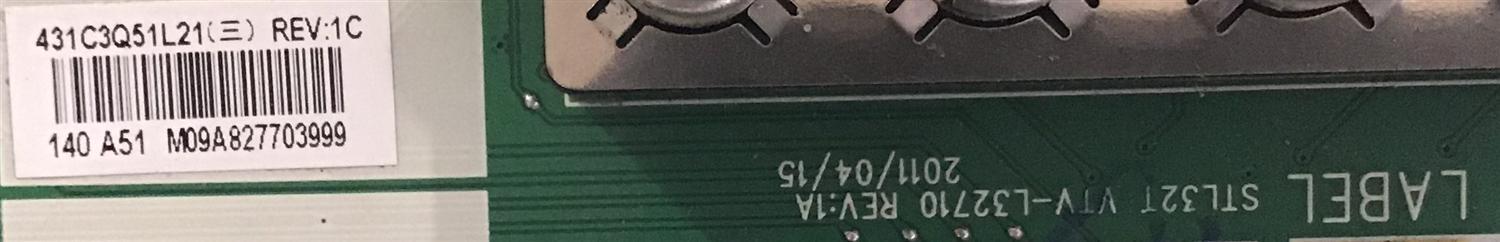MAIN TOSHIBA / 75023657 / STL32T VTV-L32710 / 431C3Q51L21 / 461C3Q51L21 / SUSTITUTA 75030090 / PANEL V236H1-LE4 REV.C3 / MODELO 24SLV411U - Imagen 2