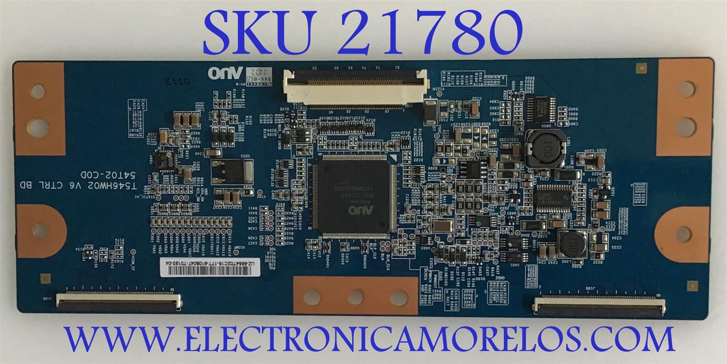 T-CON SAMSUNG / BN81-06715A / T546HW02 / 55.54T02.C15 / 54T02-C0D / 5554T02C15 / PANEL'S LD550CGB-A2 / T546HW02 V.7 / MODELOS UN55D6003SFXZA / UN55D6005SFXZA