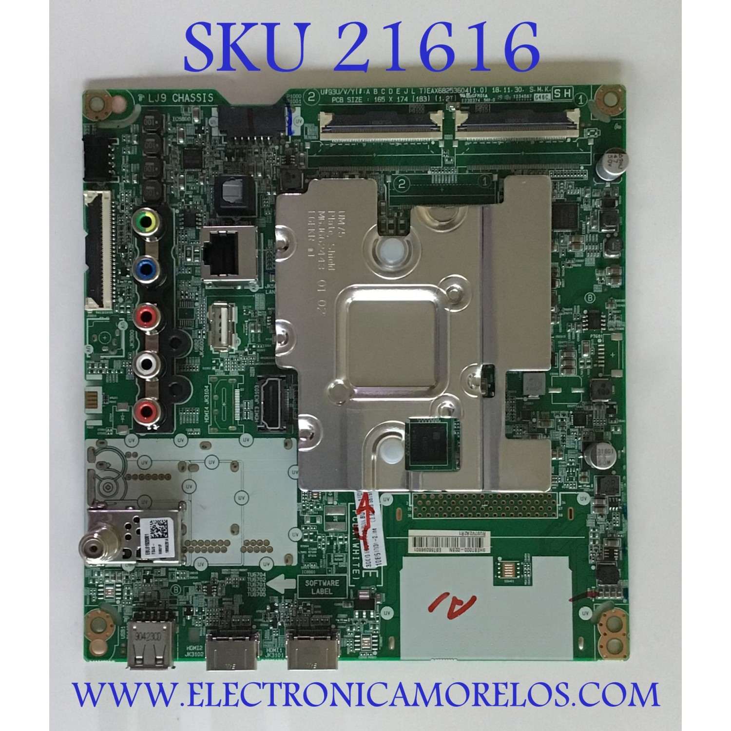 MAIN PARA TV LG 4K·UHD·HDR SMART TV / NUMERO DE PARTE EBT66098801 / EAX68253604 / EAX68253605 / 66098801 / EAX68253604(1.0) / EAX68253605(1.1) / PANEL NC650DQG-AAHX1 / MODELO 65UM7300PUA / 65UM7300PUA.BUSYDKR