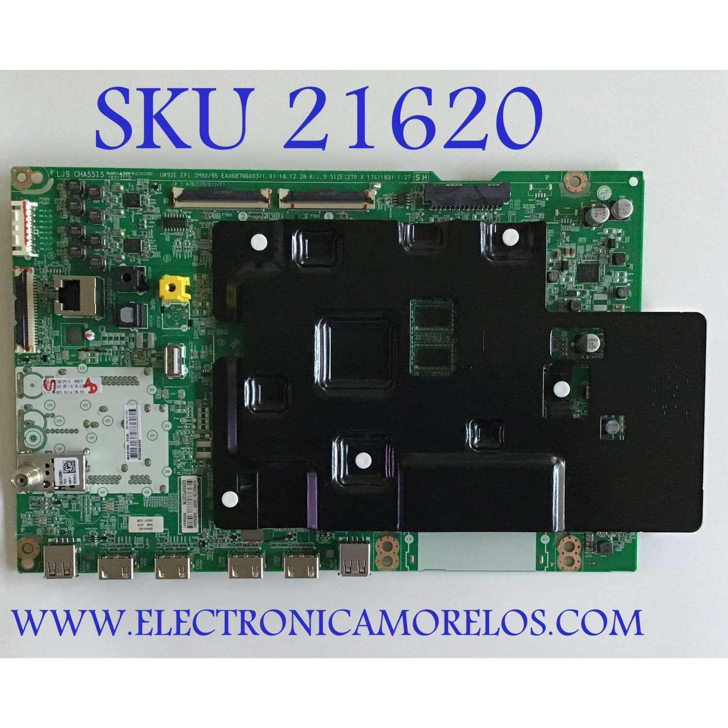 MAIN PARA TV LG NANOCELL 4K·UHD·HDR SMART TV / NUMERO DE PARTE EBT66101101 / EAX68766003(1.0) / EAX68766003 / 65655301 / 88558401 / PANEL HC650DQB-SLUA5-2123 / MODELO 65SM9000PUA / 65SM9000PUA.AUSYLJR