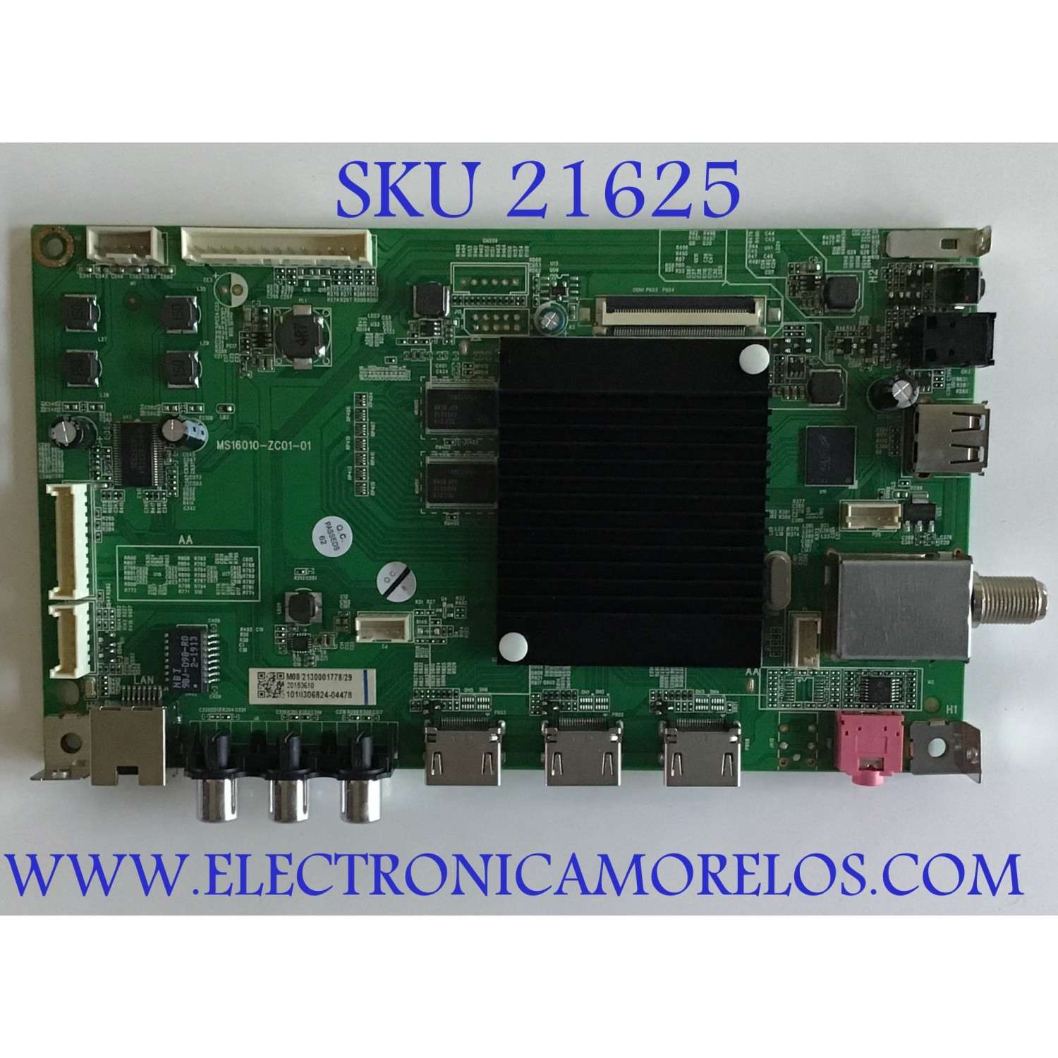 T-CON PARA TV SAMSUNG / NUMERO DE PARTE BN95-04014B / BN41-02292B / 2016Y_SDC_60HZ_FF11B / BN9504014B / PANEL CY-JM032BGLV1H / MODELO UN32M5300 / UN32M5300AFXZA / UN32M5300AFXZA FA02