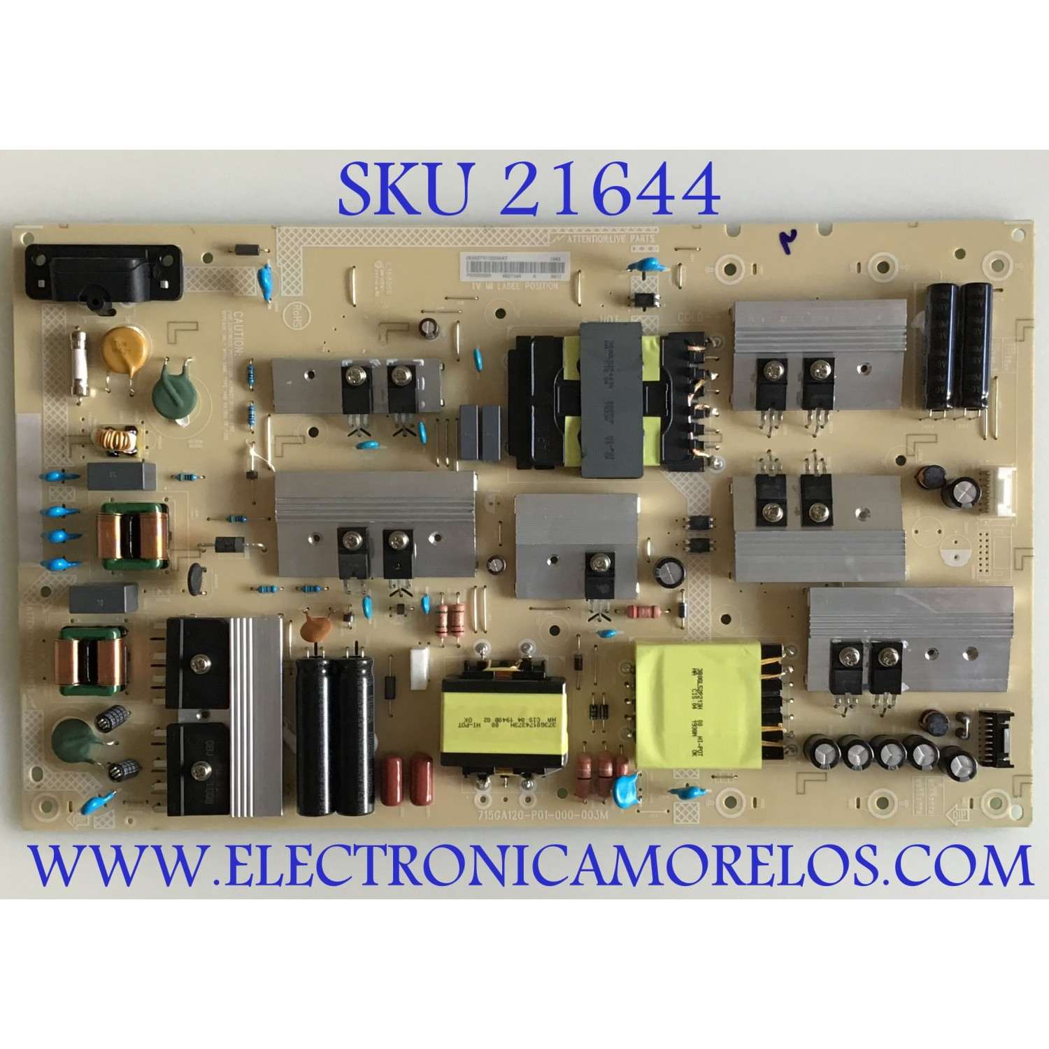 FUENTE DE PODER PARA TV VIZIO / NUMERO DE PARTE ADTVI1825AAT / 715GA120-P01-000-003M / (X)ADTVI1825AAT / PANEL TPT650UA-QVN07.U REV:S900C / DISPLAY T650QVN07.9 / MODELO M658-G1 M658-G1 LTMWYHKV / M658-G1 LTCWYHNV