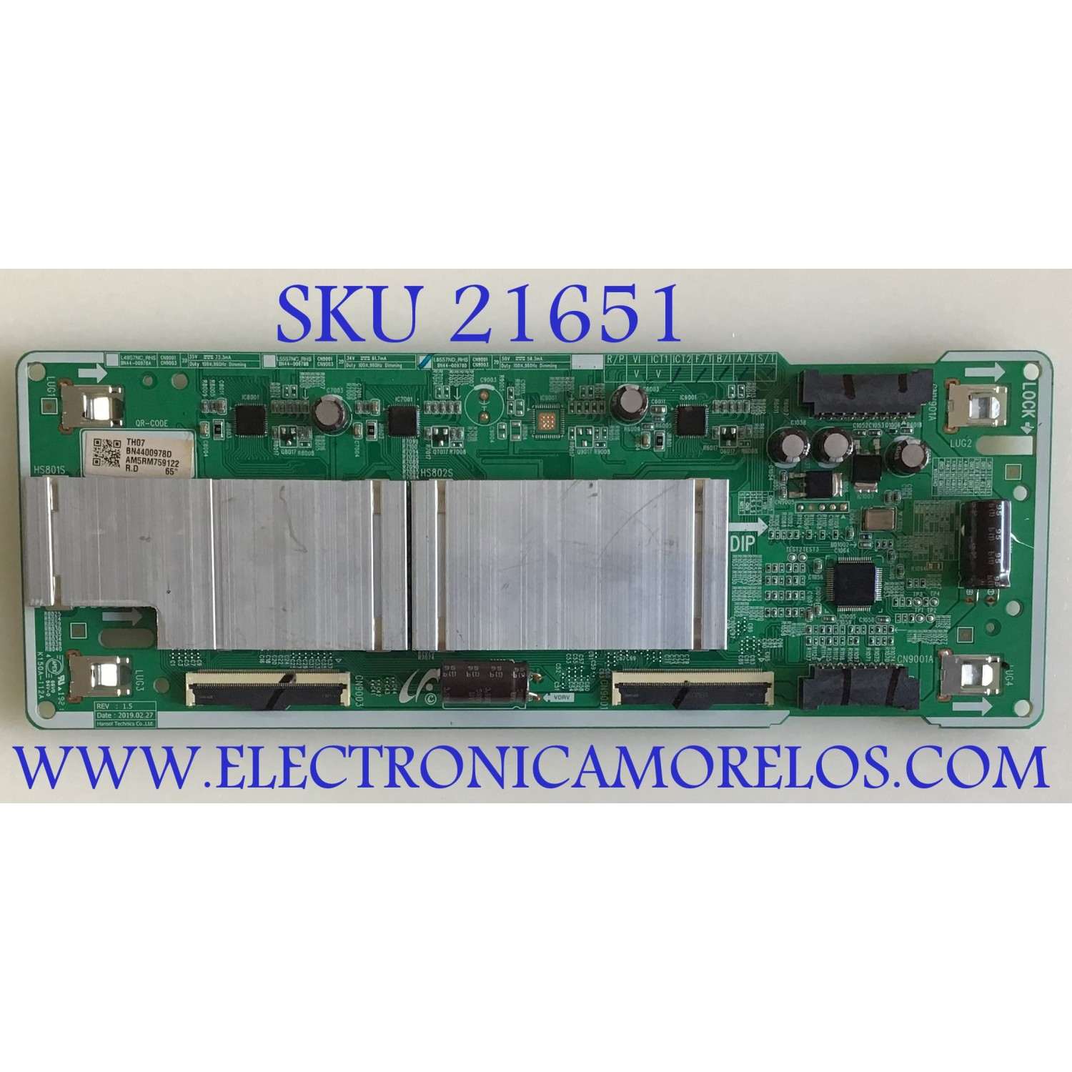LED DRIVER PARA TV SAMSUNG QLED / NUMERO DE PARTE BN4400978D / L65S7ND_RHS / BN44-00978D / DISPLAY LSF650FF12-P01 / MODELOS QN65Q70RAFXZA AA03 / QN65Q70RAFXZA FA01 / QN65Q70RAFXZA FC02 / QN65Q7DRAFXZA FA01 / QN65Q7DRAFXZA FC02 / QN65Q7DRAFXZA AA03