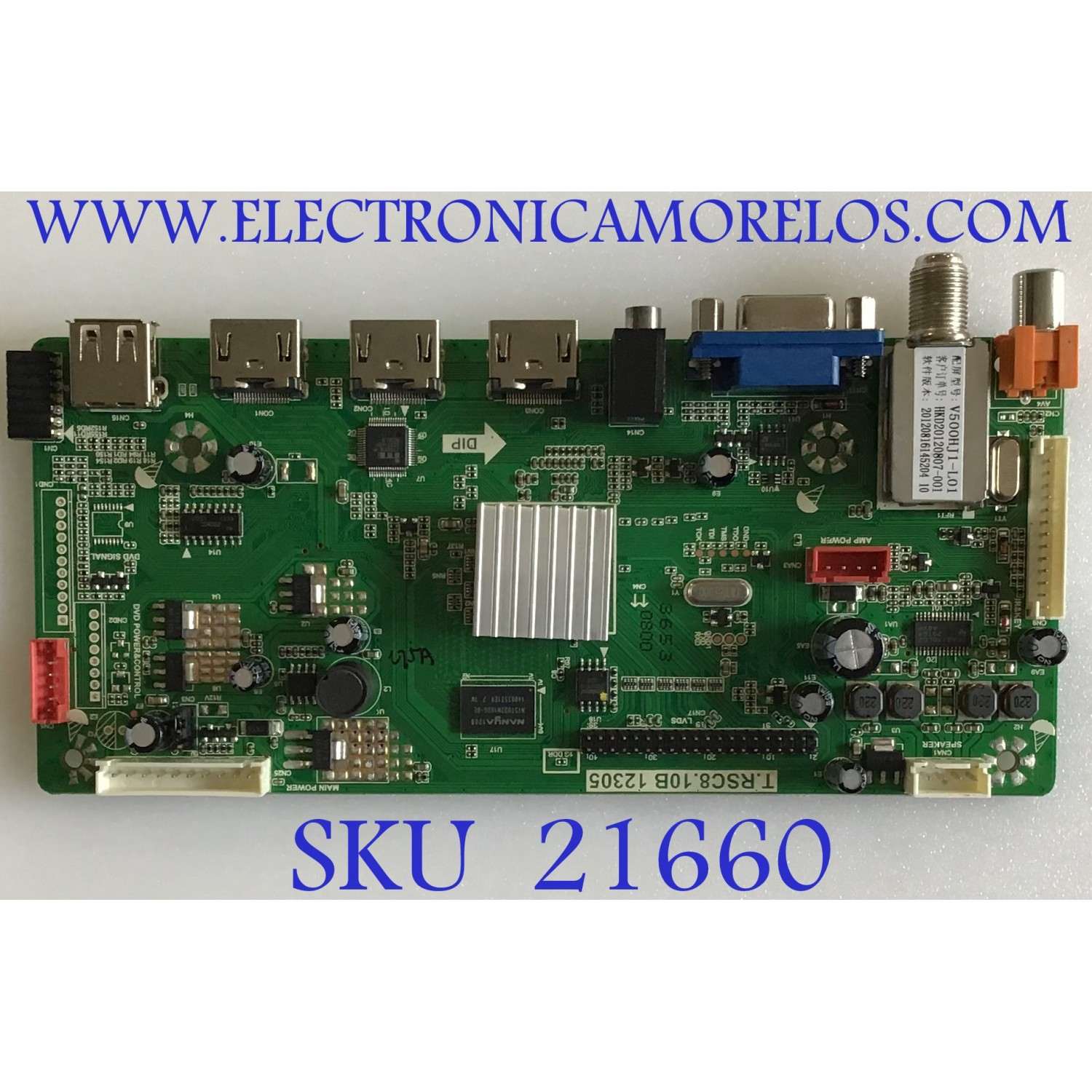 MAIN PROSCAN / B12083653 / T.RSC8.10B 12305 / V500HJ1-L01 / PANEL V500HJ1-L01 REV.C1 / MODELO PLCD5092A-B 