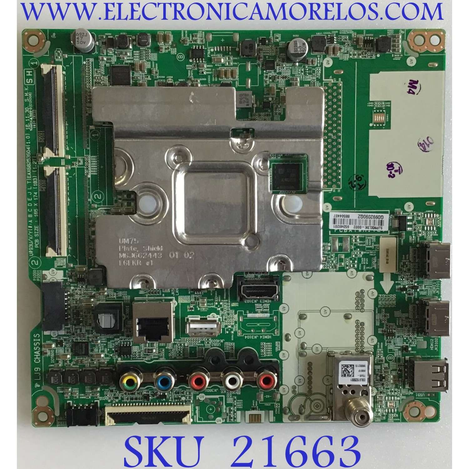 MAIN LG / EBU65348201 / EAX68253604(1.0) / 88504407 / 65348201 / PANEL NC490DGG-AAGPA / MODELO 49UM6900PUA AUSYLJM