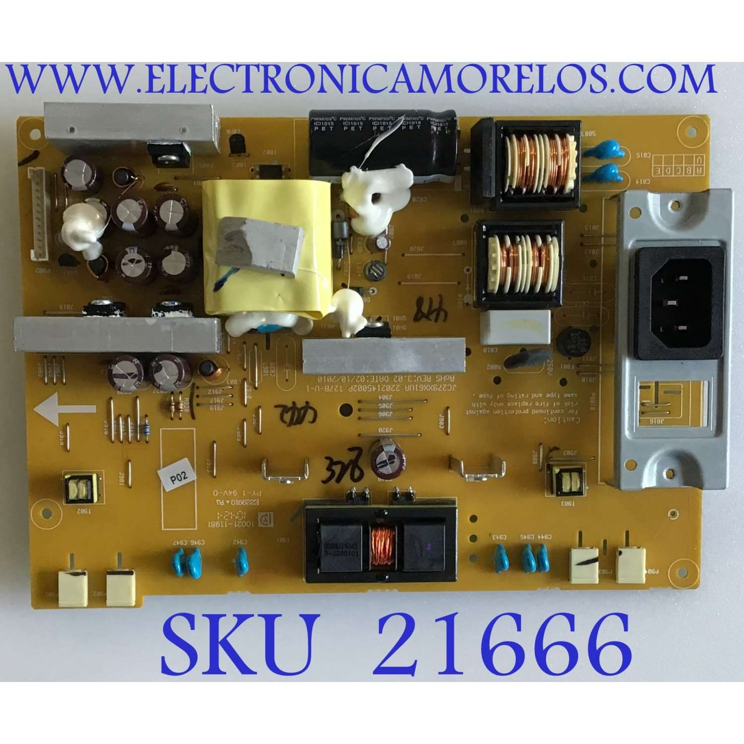 FUENTE DE PODER AOC / 6204-7027376101 / JC279XX61UA / 2202145002P / PANEL M270H1-L01 Rev.C3 / MODELO LC27H060