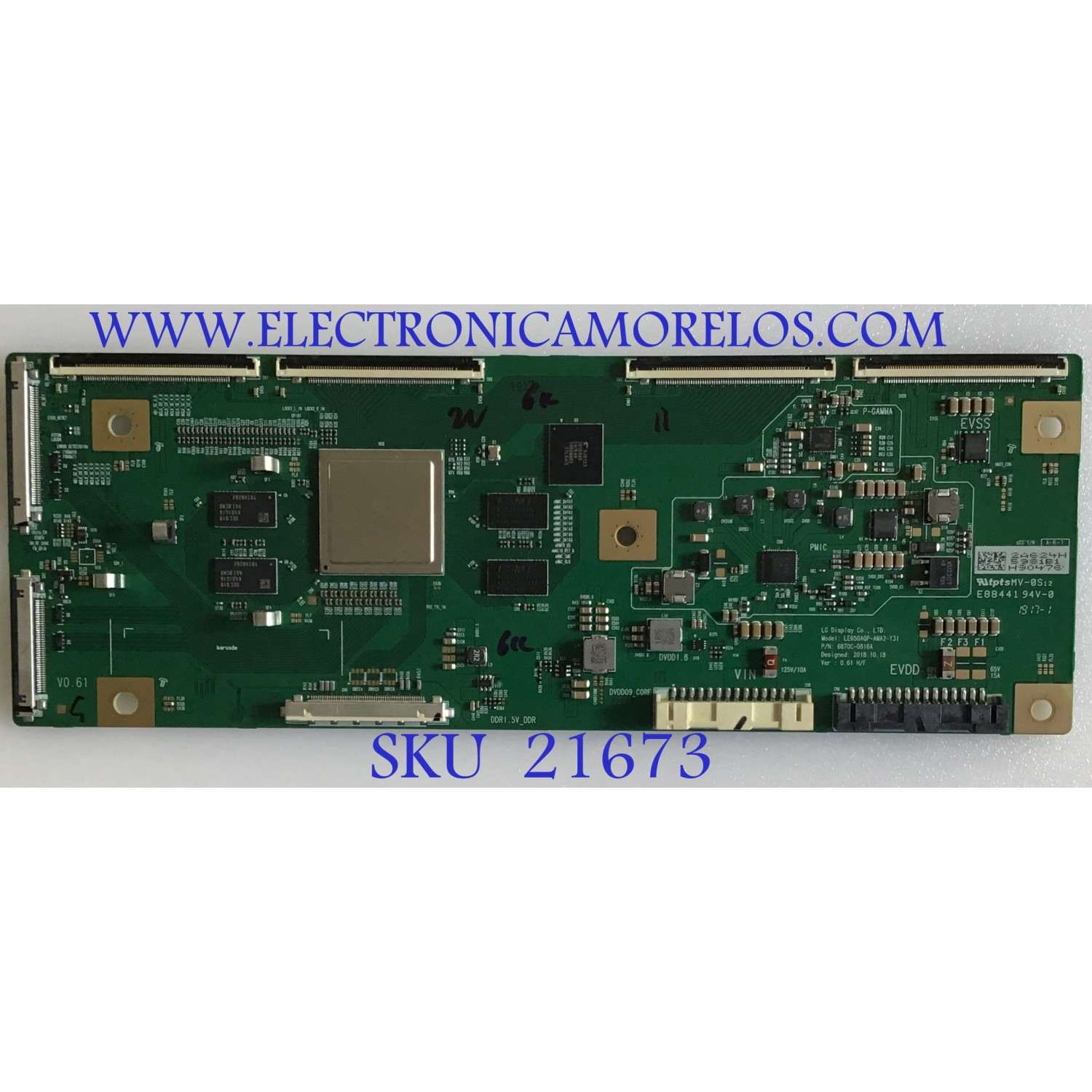 T-CON SONY / 6871L-5981B / 6870-0816A / PANEL LE550AQP (AM)(A2) / MODELO XBR-55A8G
