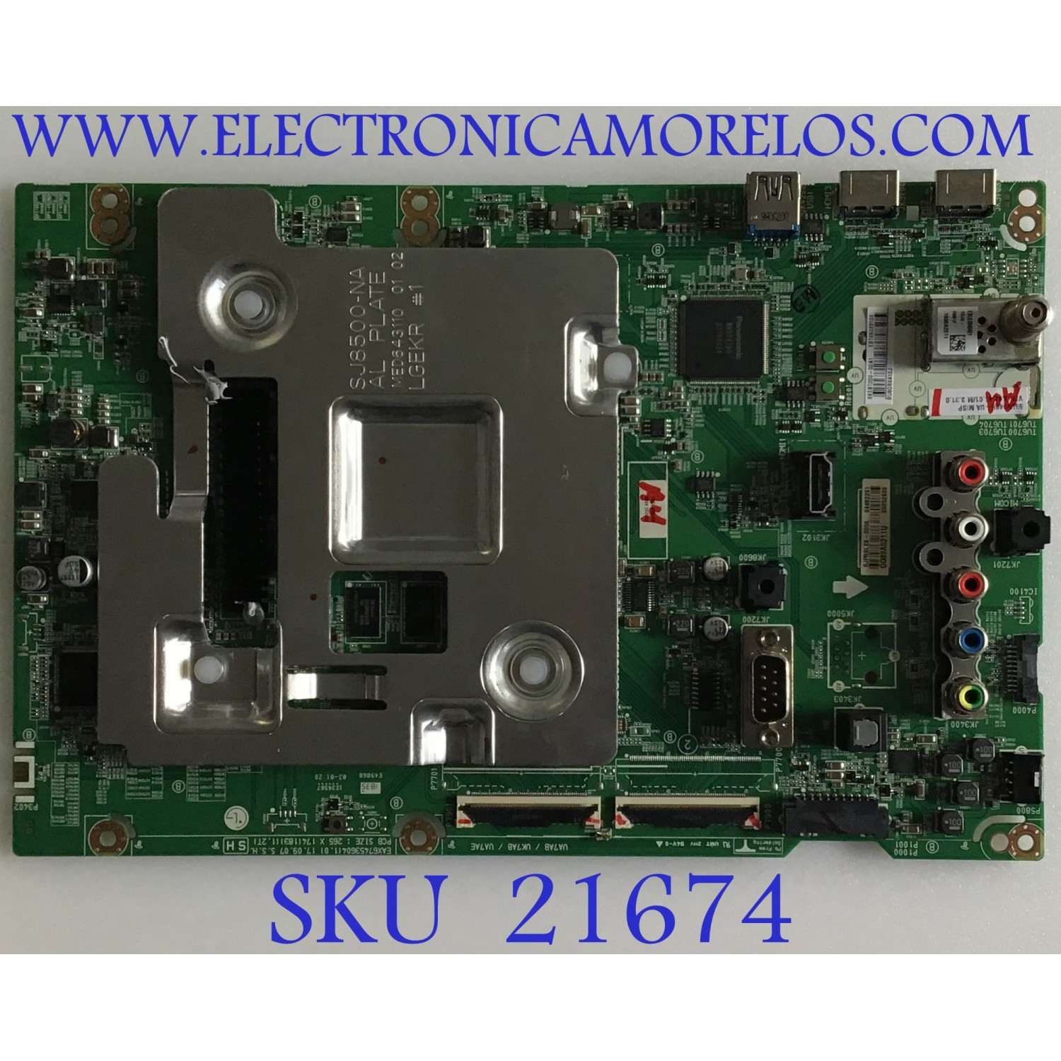 MAIN LG / EBT65033106 / EAX67453604(1.0) / 64482201 / PANEL LC550EGG (FK)(M3) / MODELO 55UV340H-UA.AUSYLJR