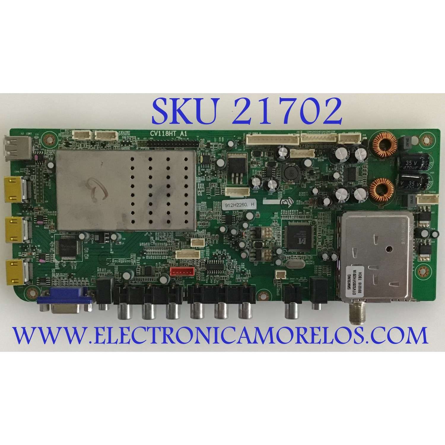 MAIN VIORE / 912H2260 / CV118HT_A1 / 91284 / 20091223X000864 / PANEL V315H1-LH3 REV.424 / MODELO  LED32VFZ61