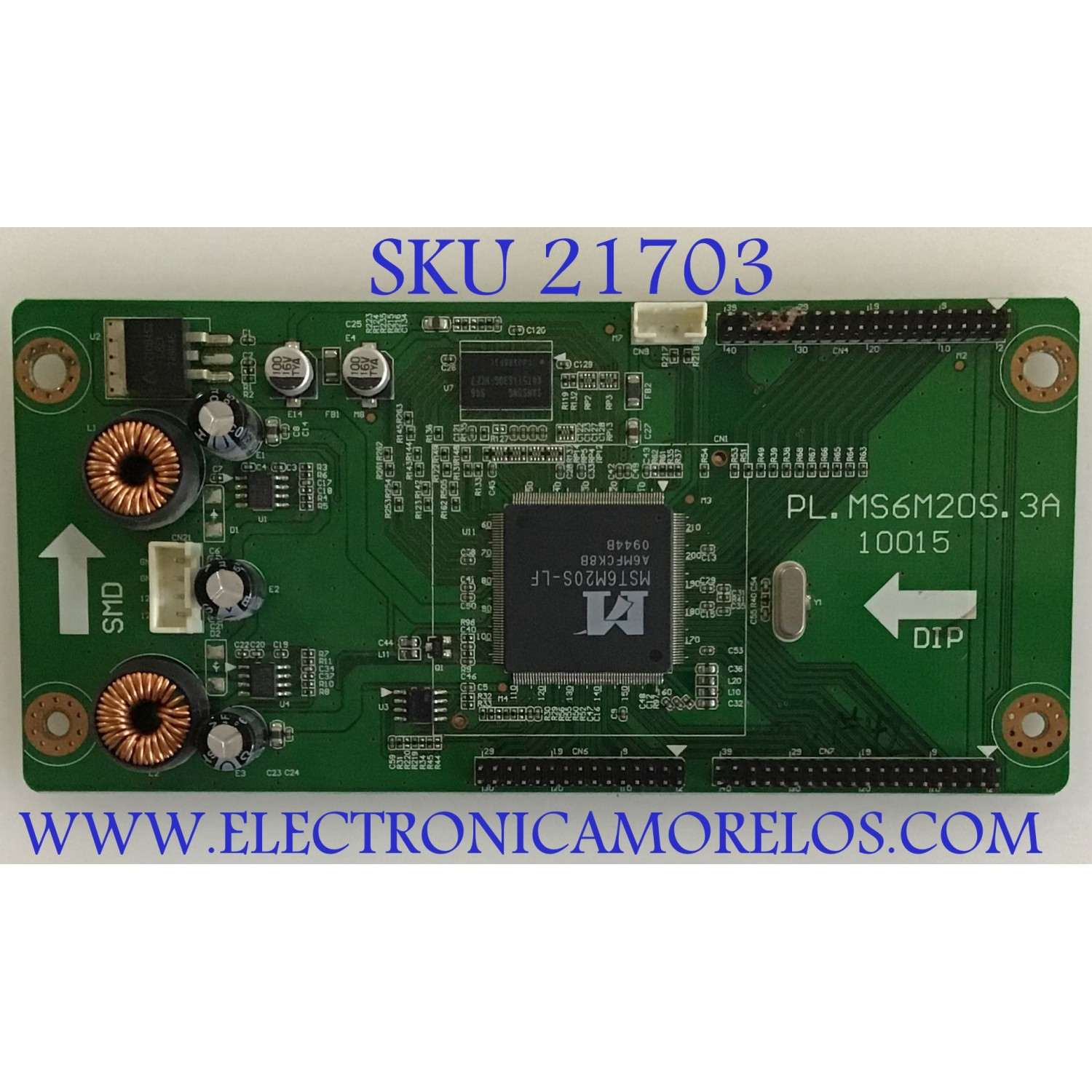 PC BOARD VIORE  INTERFACE / 091284 / PL.MS6M20S.3A / 10015 / PANEL V315H1-LH3 REV.424 / MODELO  LED32VFZ61