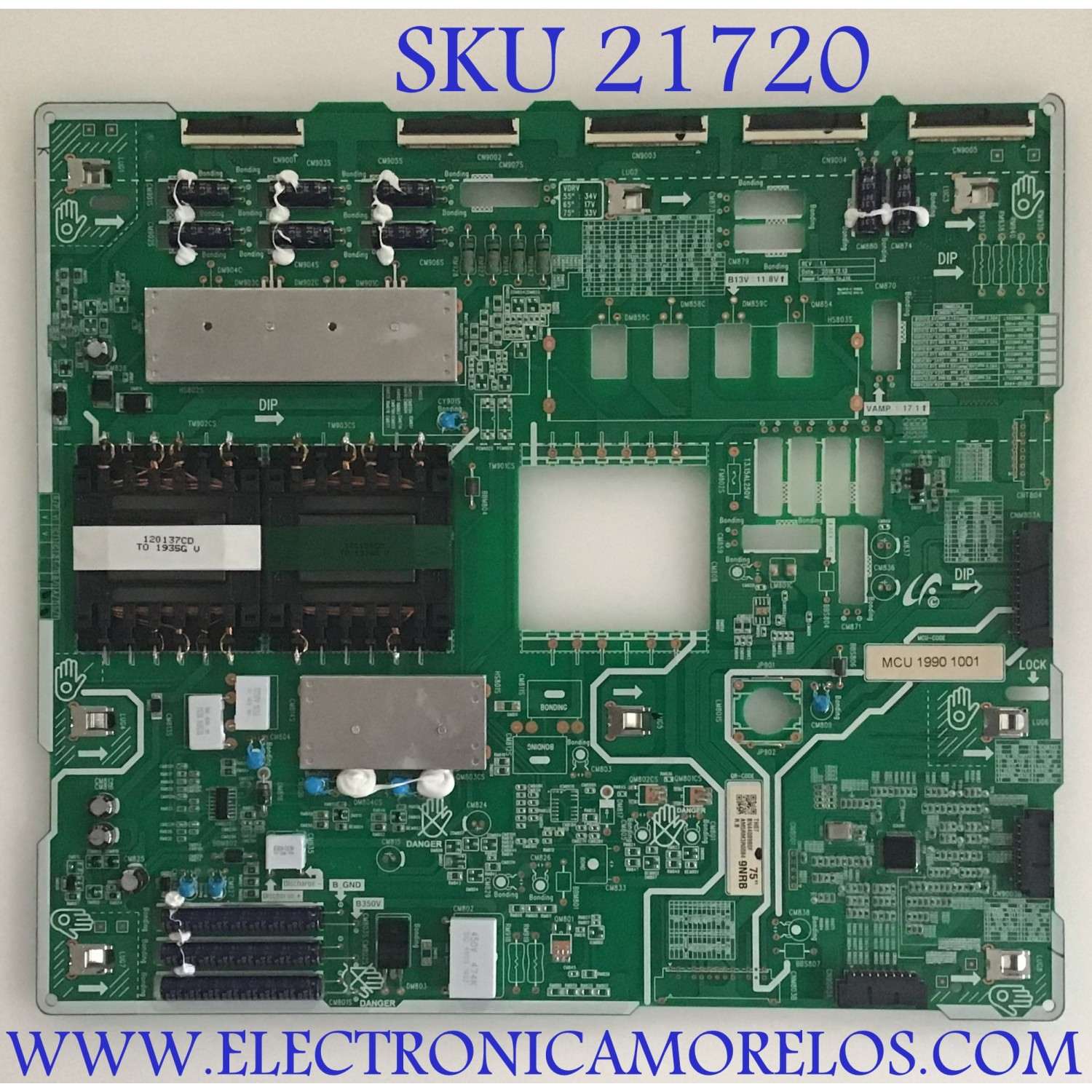 LED DRIVER SAMSUNG / BN44-00980F / L75S9NRB RHS / PANEL CY-TR075FLAV1H / MODELOS QN75Q90RAFXZA AA01 / QN75Q90RAFXZA FA02