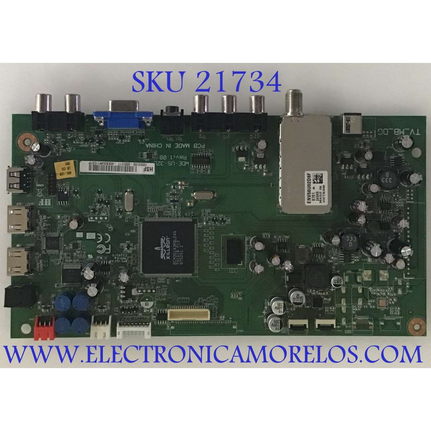 MAIN PARA TV WESTINGHOUSE / 60.EB3UM.11C / WDE-US-32L / 60EB3UM11C01P / MODELO LD-2657DF