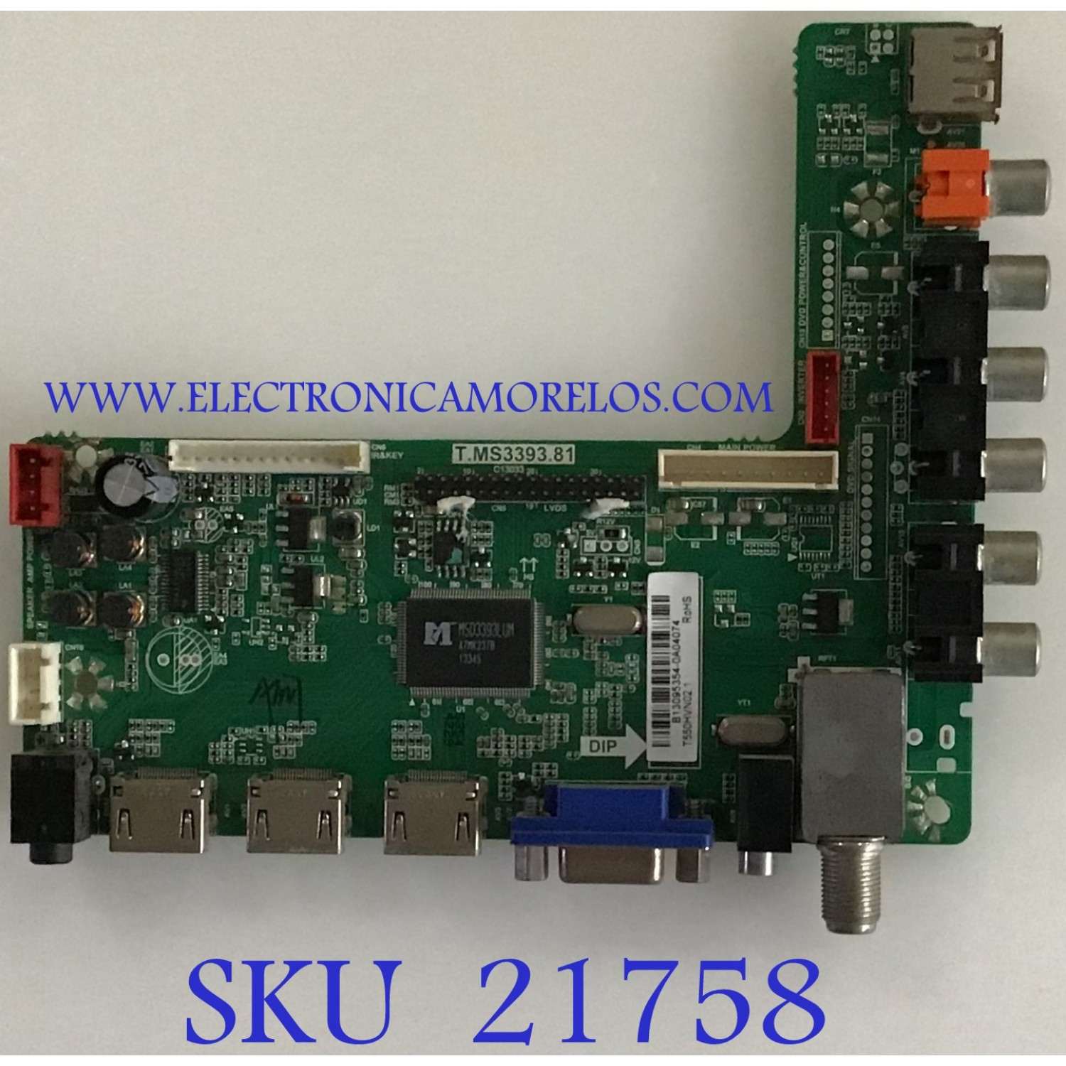 MAIN WESTINGHOUSE / 890-M00-06N28 V.1 / T.MS3393.81 / B13095354 / SY13292-4 / PANEL T550HVN2.1 / MODELOS DWM55F1Y1 TW-75901-C055C 
