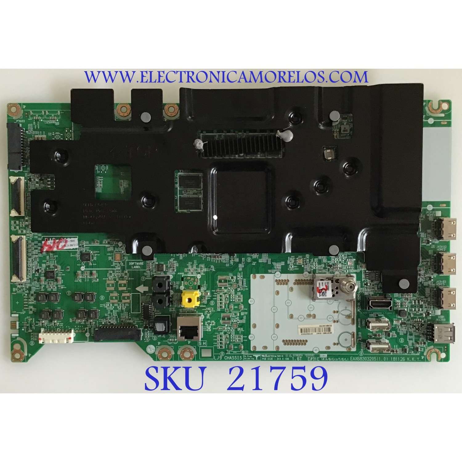 MAIN LG / EBT65972903 / EAX68303205(1.0) / PANEL LE650AQD(EM)(A3) / MODELO OLED65C9AUA BUSYLJR