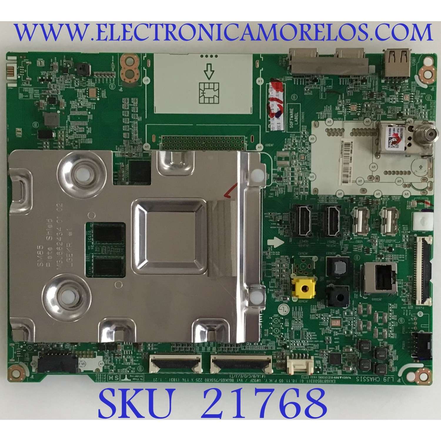 MAIN LG CLASS 4K SMART TV UHD / EBT66161101 / EAX68785003(1.0) / EAX68785004(1.0) /  PANEL NC750DQF-AAHR1 / MODELO 75UM8070PUA BUSYLOR / 75UM8070PUA.BUSYLKR / 75UM8070PUA.BUSYLOR