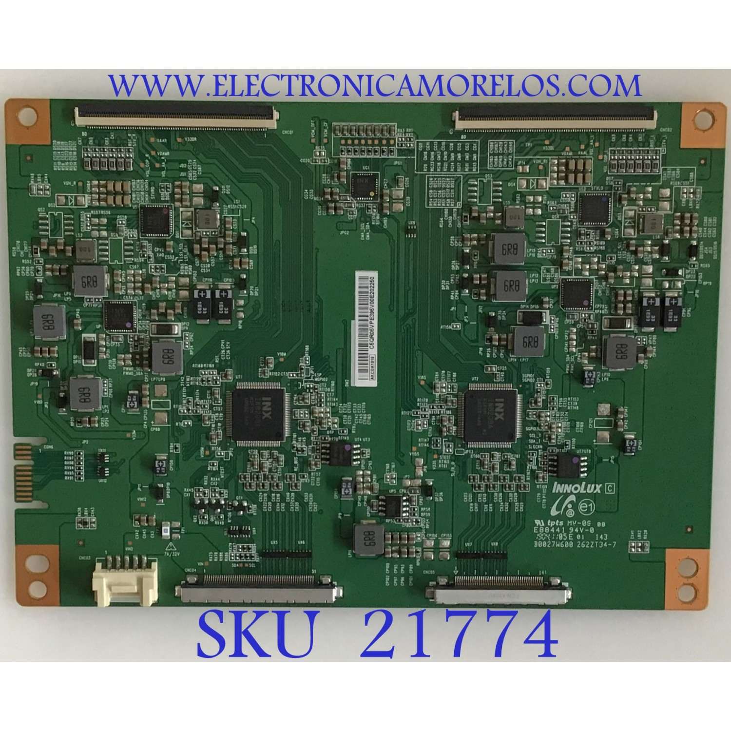 T-CON LG / AKCDK1010 / 262ZT34-7 / C5QR05 / B0027W600 / PANEL HC820DQF-VCXR1-211X / MODELO 82UM8070PUA.BUSJLJR