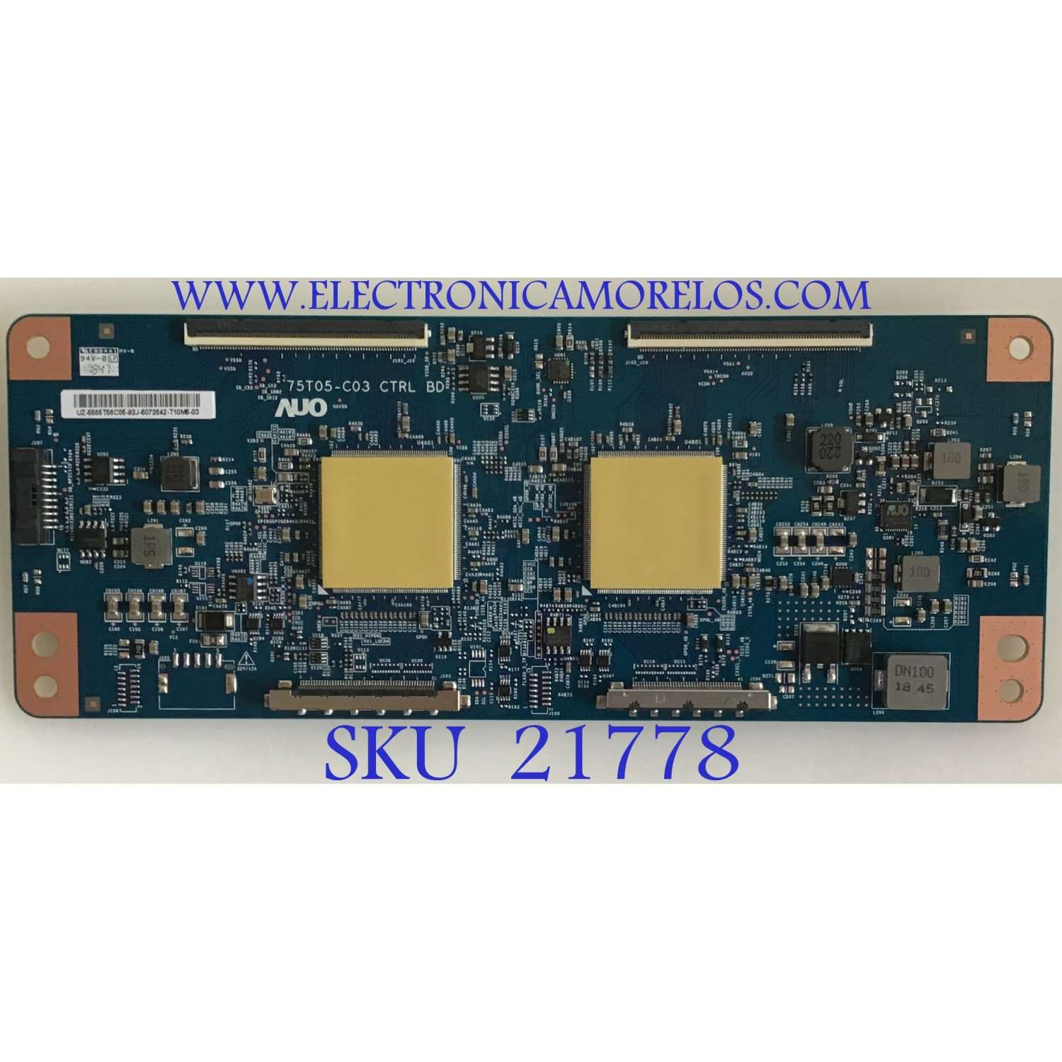 T-CON PARA TV VIZIO / NUMERO DE PARTE 55.65T56.C05 / 5565T56C05 / 75T05-C03 CTRL BD / 75T05-C03 / PANEL T650QVF09.3 / MODELOS P659-G1 / P659-G1 LTMAYNKV / P659-G1 LTYAYNOW / P659-G1 LTYAYNOV / P659-G1 LTC     