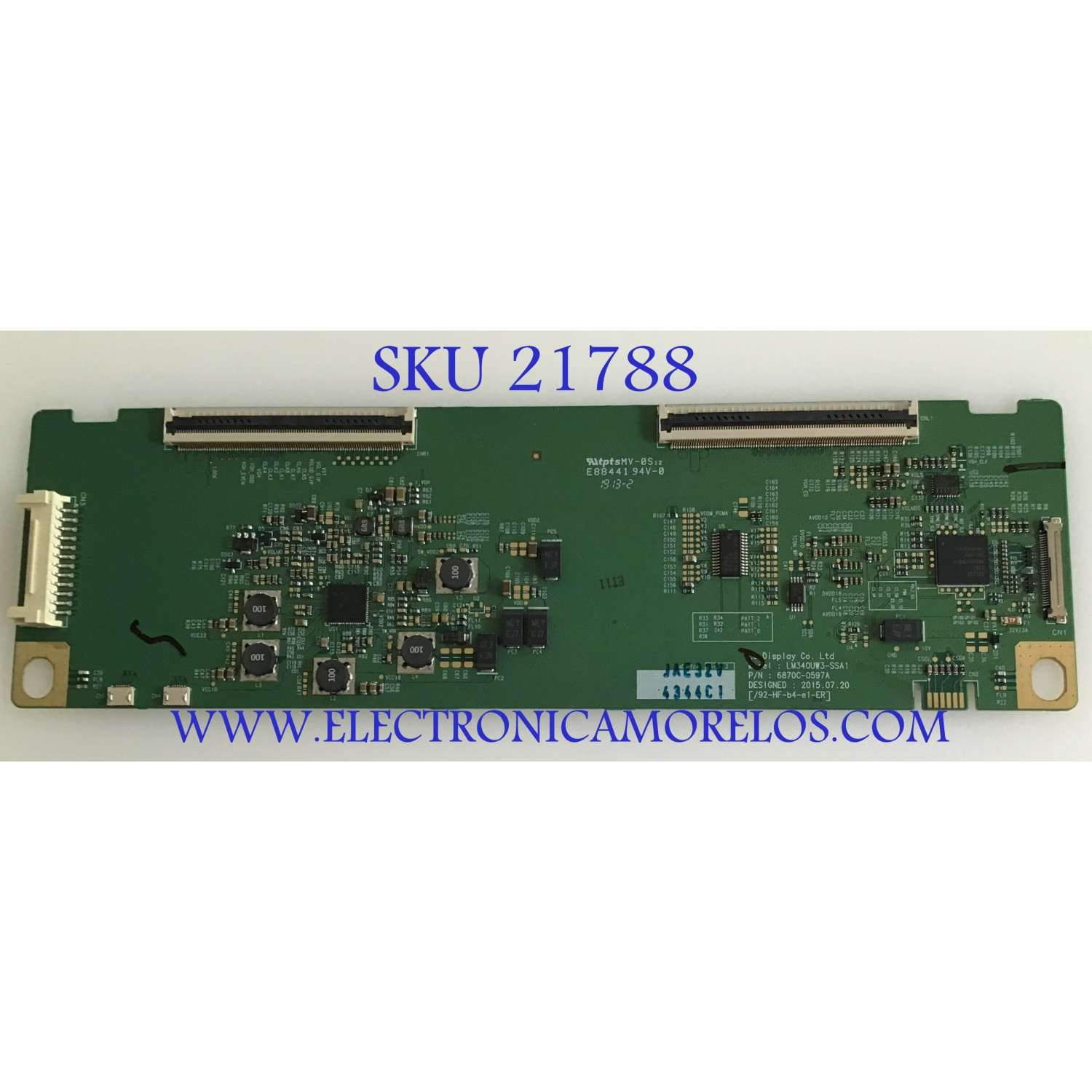 T-CON LG / 6871L-4344C / 6870C-0597A / LM340W3-SSA1 / PANEL LM340UW3(SS)(A1) / MODELO 34UC80-BF.AUSKMYN