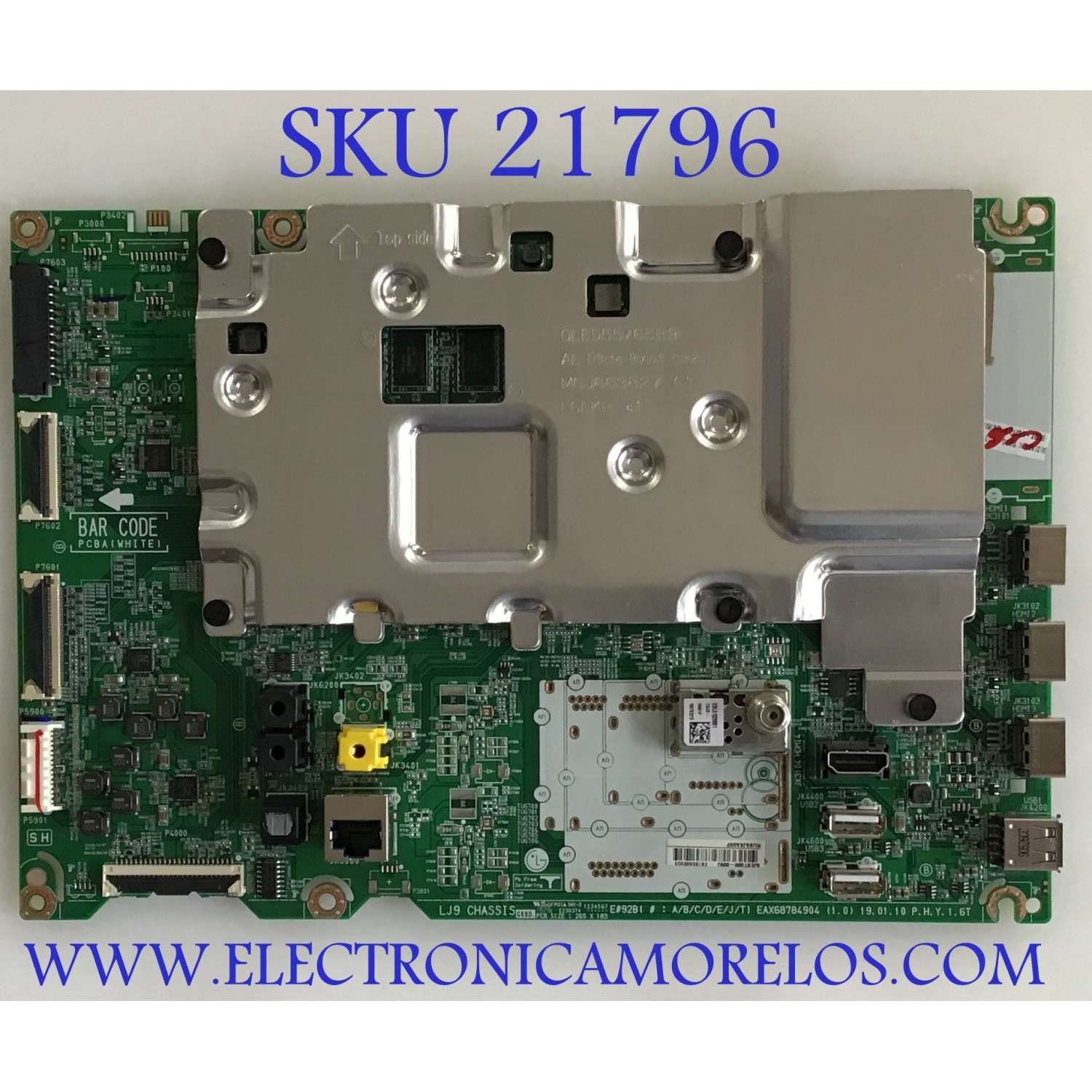 MAIN LG 4K SMART OLED / EBT65992903 / EAX68784904 (1.0) / 65992903 / PANEL AC550AQL-EMA1 / MODELO OLED55B9PUA.DUSQLJR