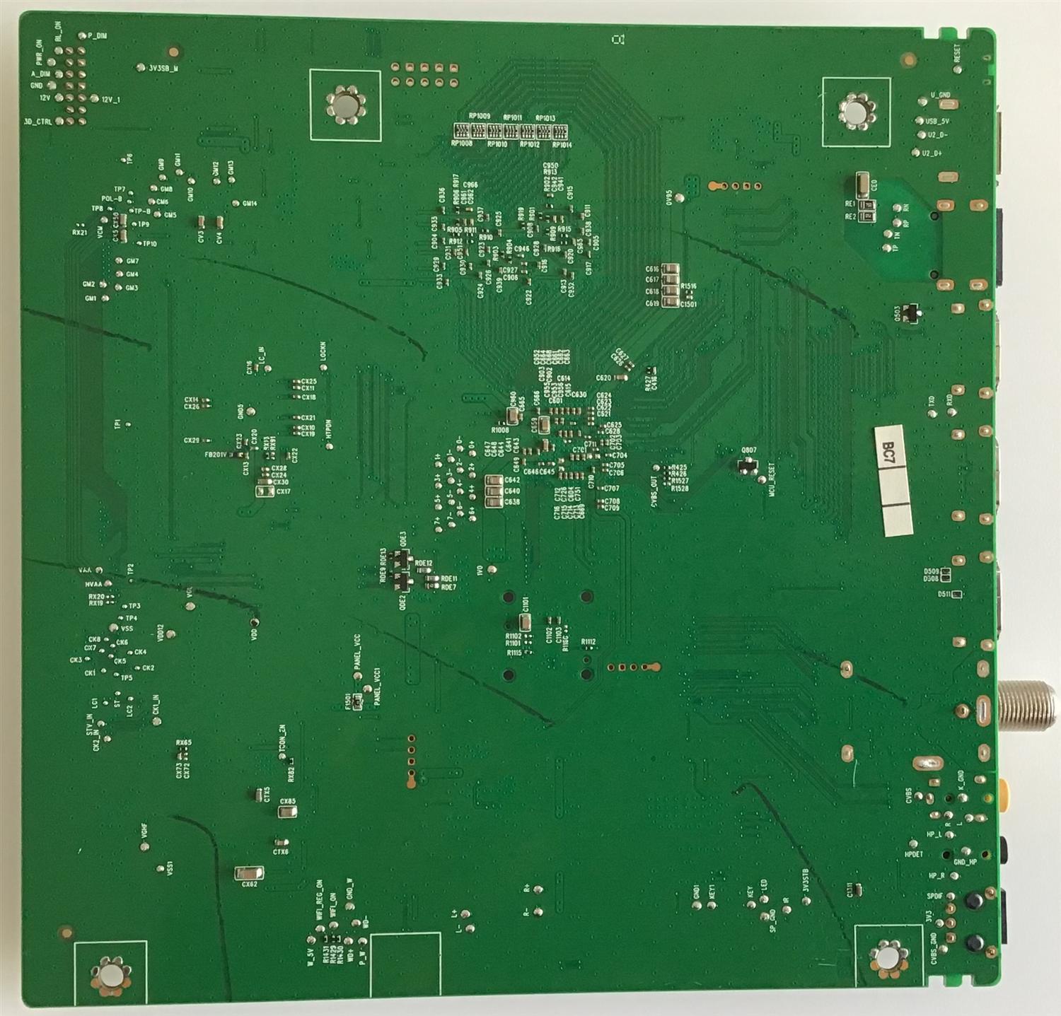 MAIN TCL / 08-CS55TML-LC403AA / 40-MST10R-MAB2HG / 08-MST1010-MA200AA / V8-ST10K01-LF1V1332 / PANEL LVU550NDEL / MODELOS 55S425 LDAA / 55S423 - Imagen 2