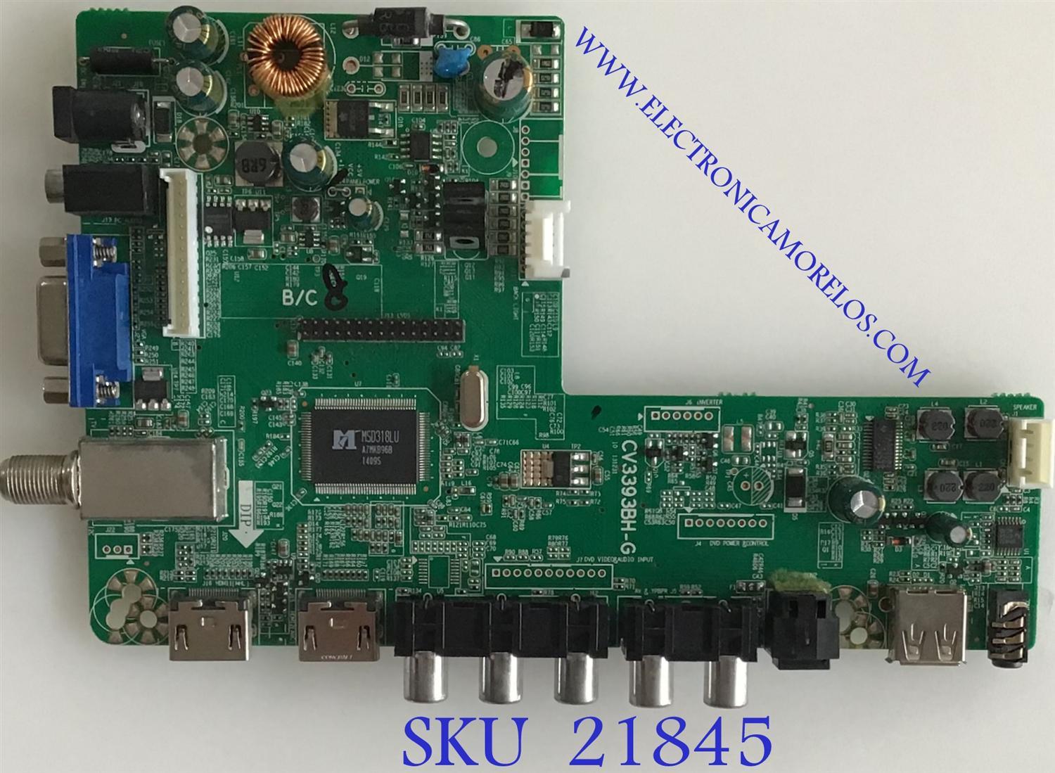 MAIN INSIGNIA / SMT140502-37630 / CV3393BH-G / SMT1400502 / PANEL SM315TCA10 D0307 / MODELO NS-32D311NA15