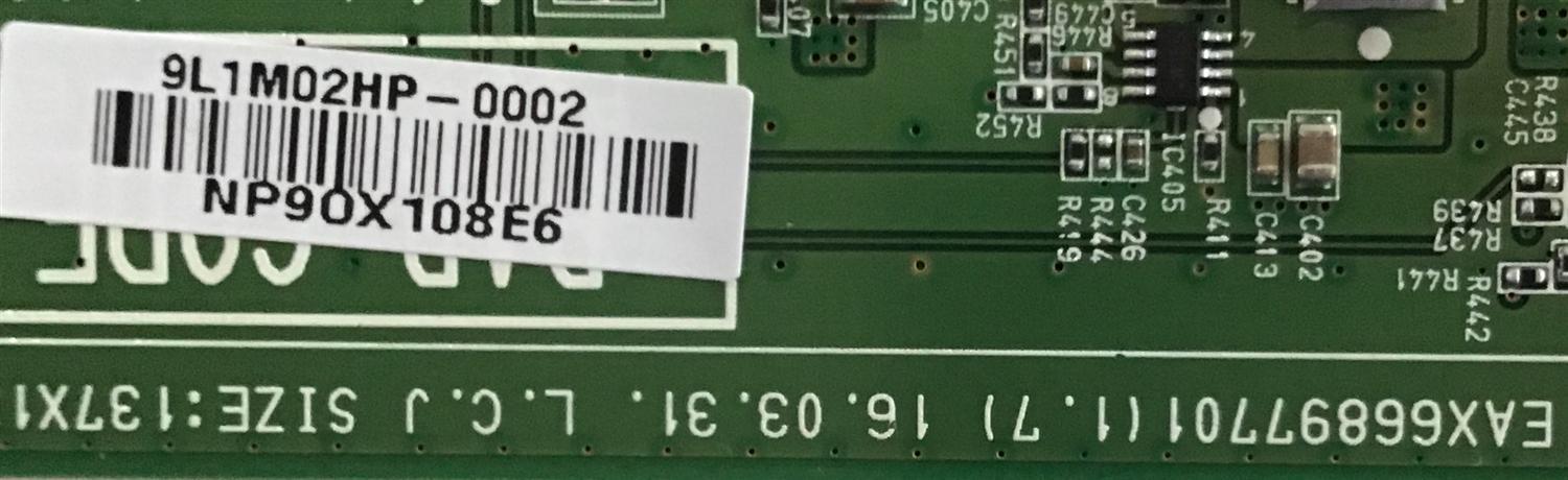 MAIN MONITOR LG / EAX66897701 / EAX66897701(1.7) / NP90X108E6 / PANEL LM270WR3 (SP)(A1) / MODELO 27UD58-BA.AUSLQPN - Imagen 2
