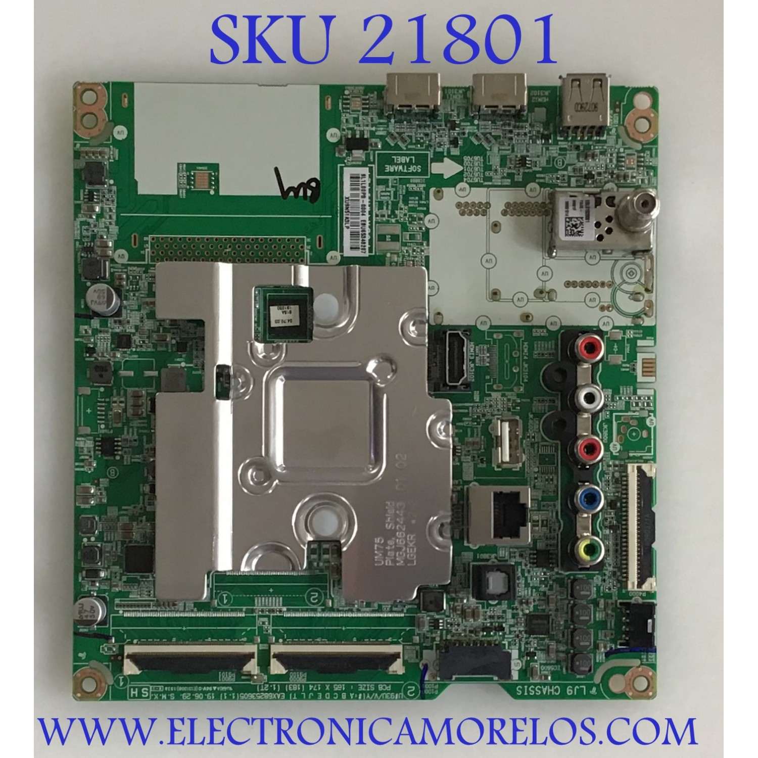 MAIN LG 4K ULTRA HD SMART LED / EBU65348207 / EAX68253604(1.0) / 65348207 / PANEL NC490DGG-AAGX1 / MODELO 49UM7300PUA.BUSYLJM