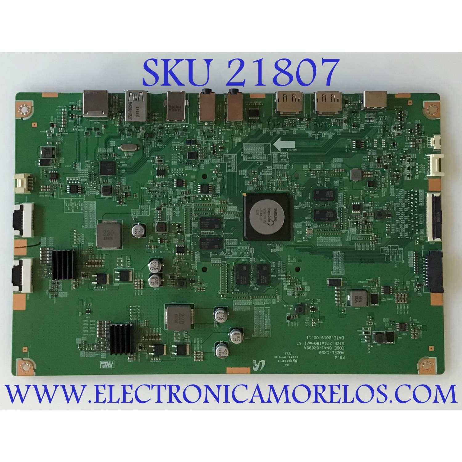 MAIN SAMSUNG MONITOR DUAL QHD CURVED QLED / BN41-02699A / BN91-20823A / PANEL CY-PR490LLLV1F / MODELO  LC49RG90SSNXZA FB02