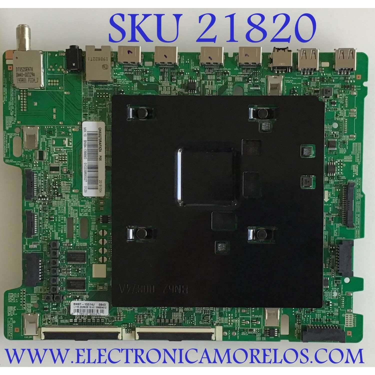 MAIN SAMSUNG QLED 4K SMART TV  / BN94-13999G / BN41-02695A / BN97-15514J / PANEL CY-TR082FLLV2H / MODELO QN82Q70RAFXZA FA01