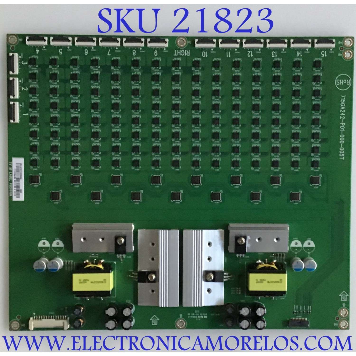 LED DRIVER VIZIO / LNTVIT12ZAAB4 / 715GA242-P01-000-005T / (X)LNTVIT12ZAAB4 / PANEL T750QVF04.2 / MODELOS PX75-G1 LTYAYWMV / PX75-G1 LTMAYWLV / PX75-G1 LTMAYWMV