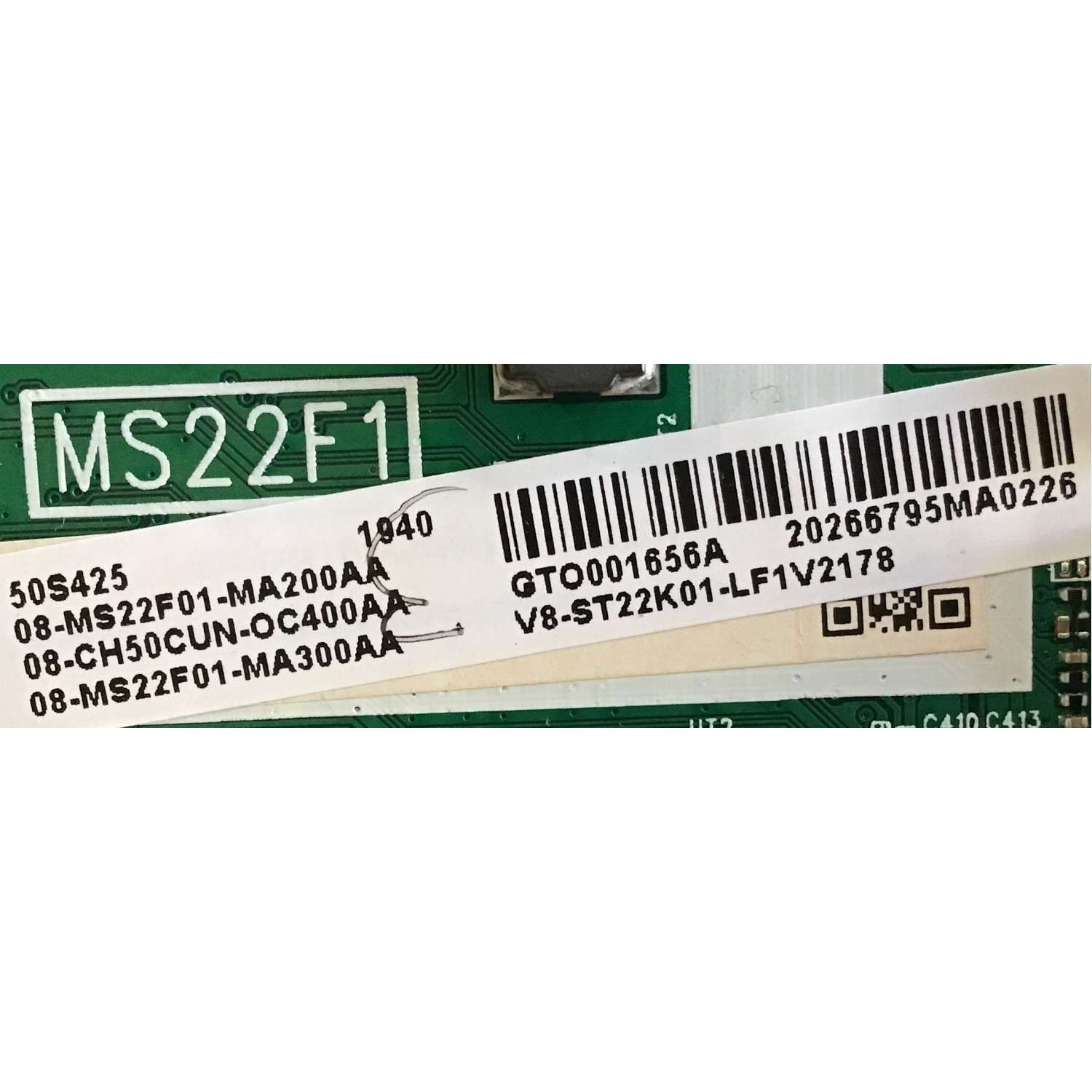 MAIN TCL / 08-CH50CUN-OC400AA / 40-MS22F1-MAB2HG / 08-MS22F01-MA200AA / V8-ST22K01-LF1V2178 / PANEL LVU500NDEL / MODELOS 50S425 / 50S423 - Imagen 3