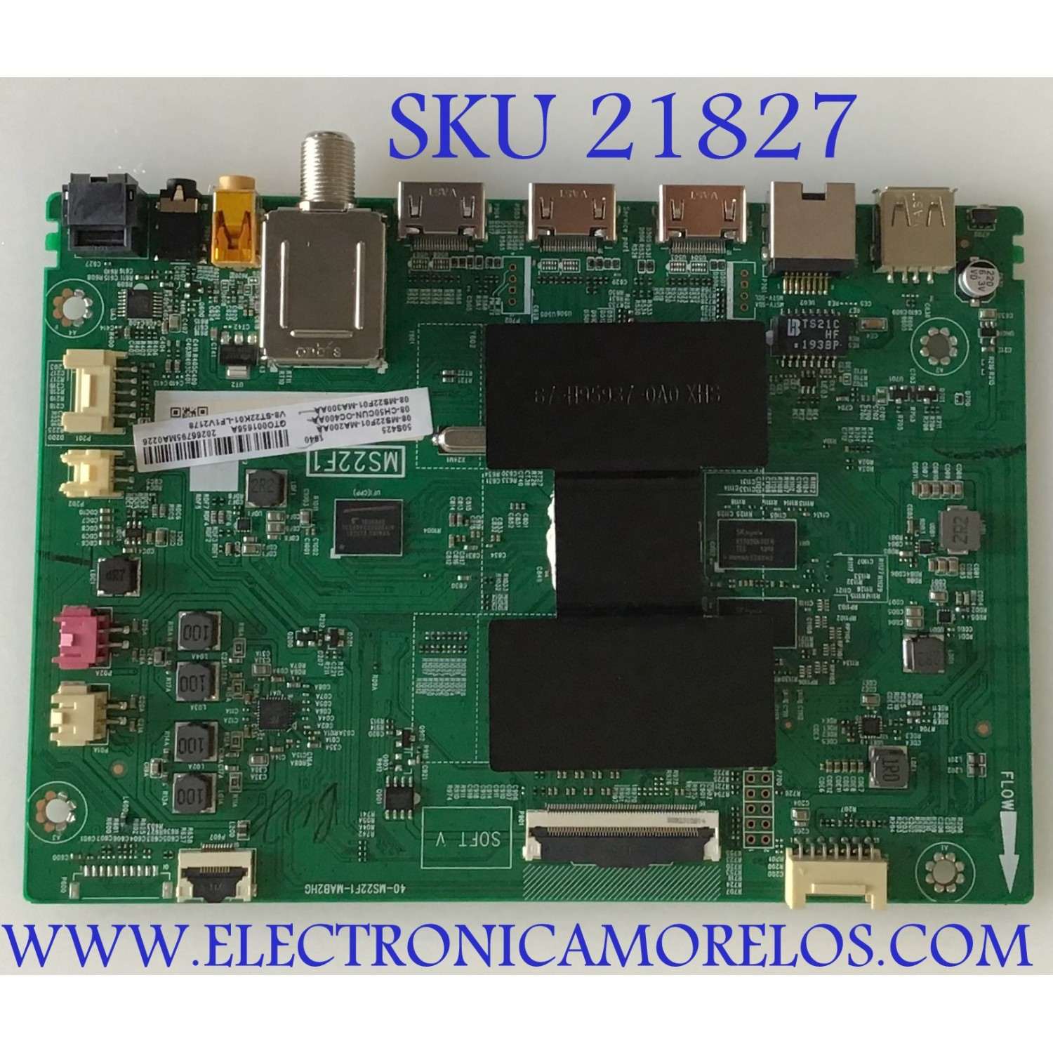 MAIN TCL / 08-CH50CUN-OC400AA / 40-MS22F1-MAB2HG / 08-MS22F01-MA200AA / V8-ST22K01-LF1V2178 / PANEL LVU500NDEL / MODELOS 50S425 / 50S423
