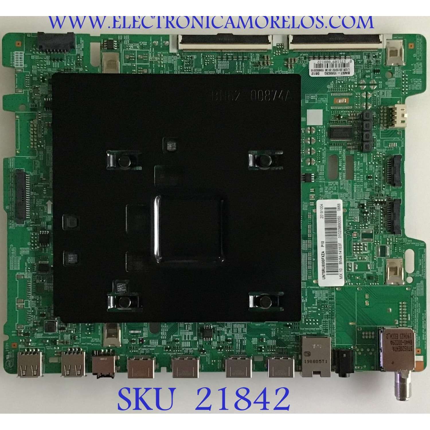 MAIN PARA TV SAMSUNG 4K·UHD·HDR / NUMERO DE PARTE BN94-14163F / BN41-02695A / BN97-15663G / BN9414163F / DISPLAY ST7461D02-5 / PANEL CY-NR075FGHV1H / MODELOS UN75RU8000FXZA / UN75RU8000FXZC / UN75RU8000FXZA CA02 / UN75RU9000FXZA / UN75RU9000FXZA CA02