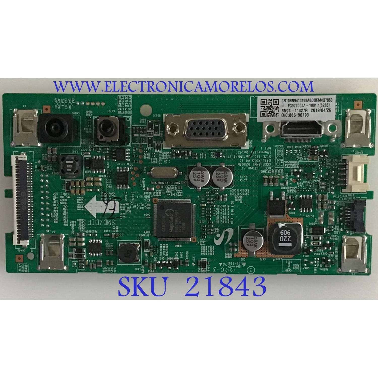 MAIN MONITOR SAMSUNG / BN94-11427R / BN4162507B / MODELO LC27F398FWNXZA