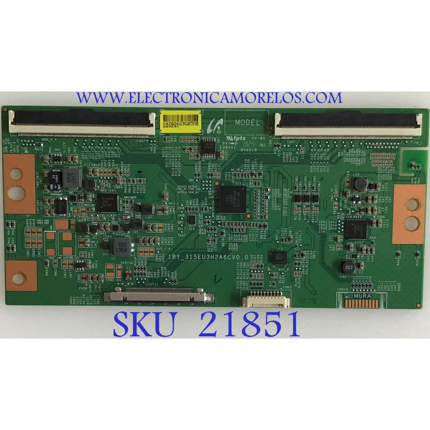 T-CON PARA MONITOR SAMSUNG / 42026G / 18Y_315EU3H2A6CV0.0 / PANEL CY-PR315HGLV1F / DISPLAY BN96-47722A / LSM315FP01-V02 / MODELOS LU32R590CWNXZA FB01 / LU32R591CWNXZA FB02