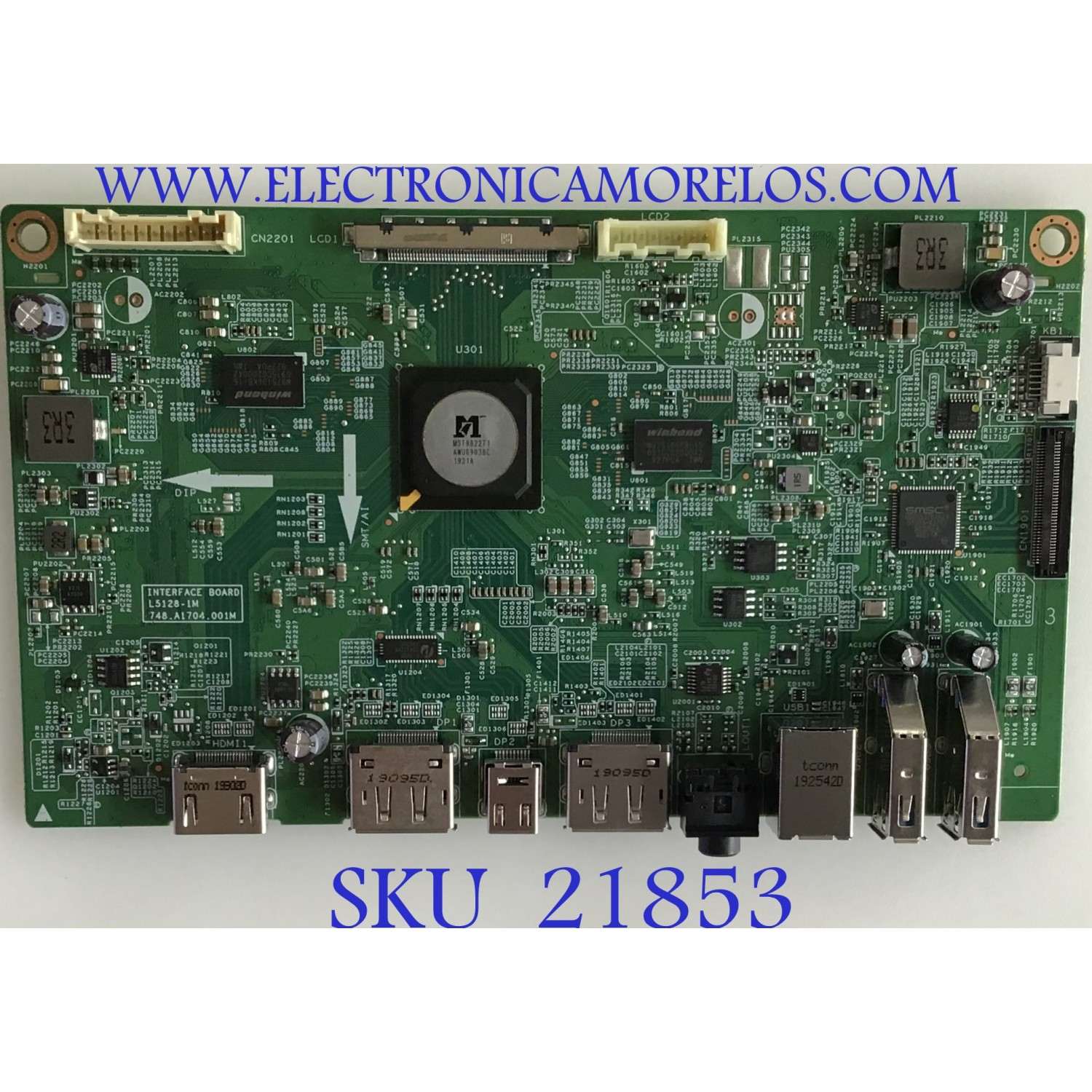 MAIN DELL / L5128-1M / 748.A1704.001M / PANEL / LTM270DL11 / MODELO U2717DT