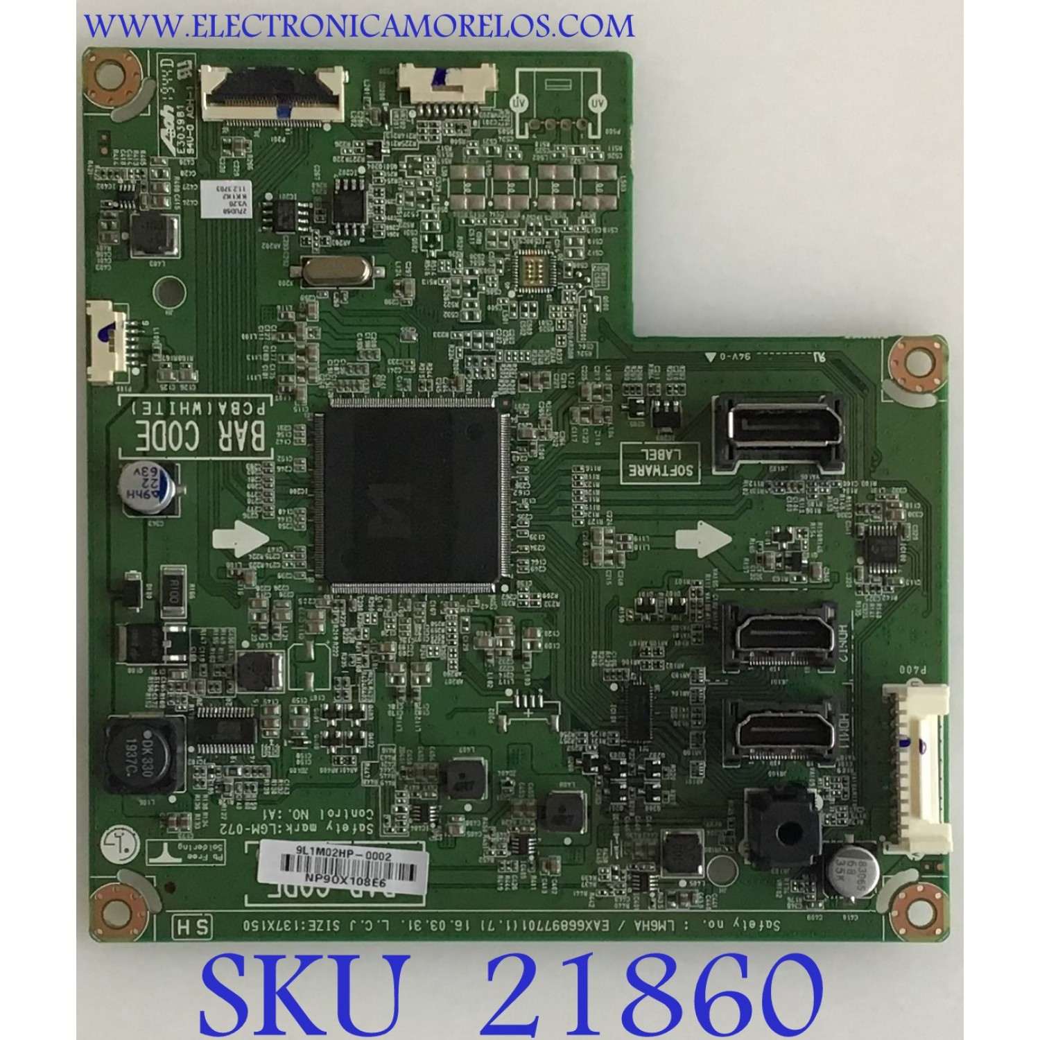 MAIN MONITOR LG / EAX66897701 / EAX66897701(1.7) / NP90X108E6 / PANEL LM270WR3 (SP)(A1) / MODELO 27UD58-BA.AUSLQPN