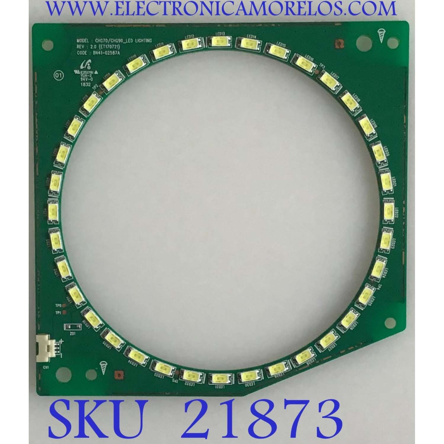 LED LIGHTING MONITOR SAMSUNG / NUMERO DE PARTE BN41-02587A / PANEL'S CY-PM490LSLV1F / CY-PM490LSLV2F / CY-PR490LLL1F / CY-PM490LSLV2V / MODELOS LC49HG90 / LC49RG90 / LC49HG90DMNXZA FC03 / LC49HG90DMNXZA FB02 / LC49RG90SSNXZA FB02