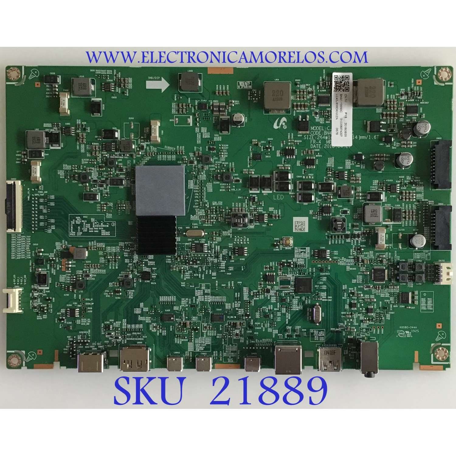 MAIN MONITOR SAMSUNG / BN91-19690C / BN41-02651C / PANEL CY-PN430LNLV1F / MODELO LC43J890DKNXZA FB02