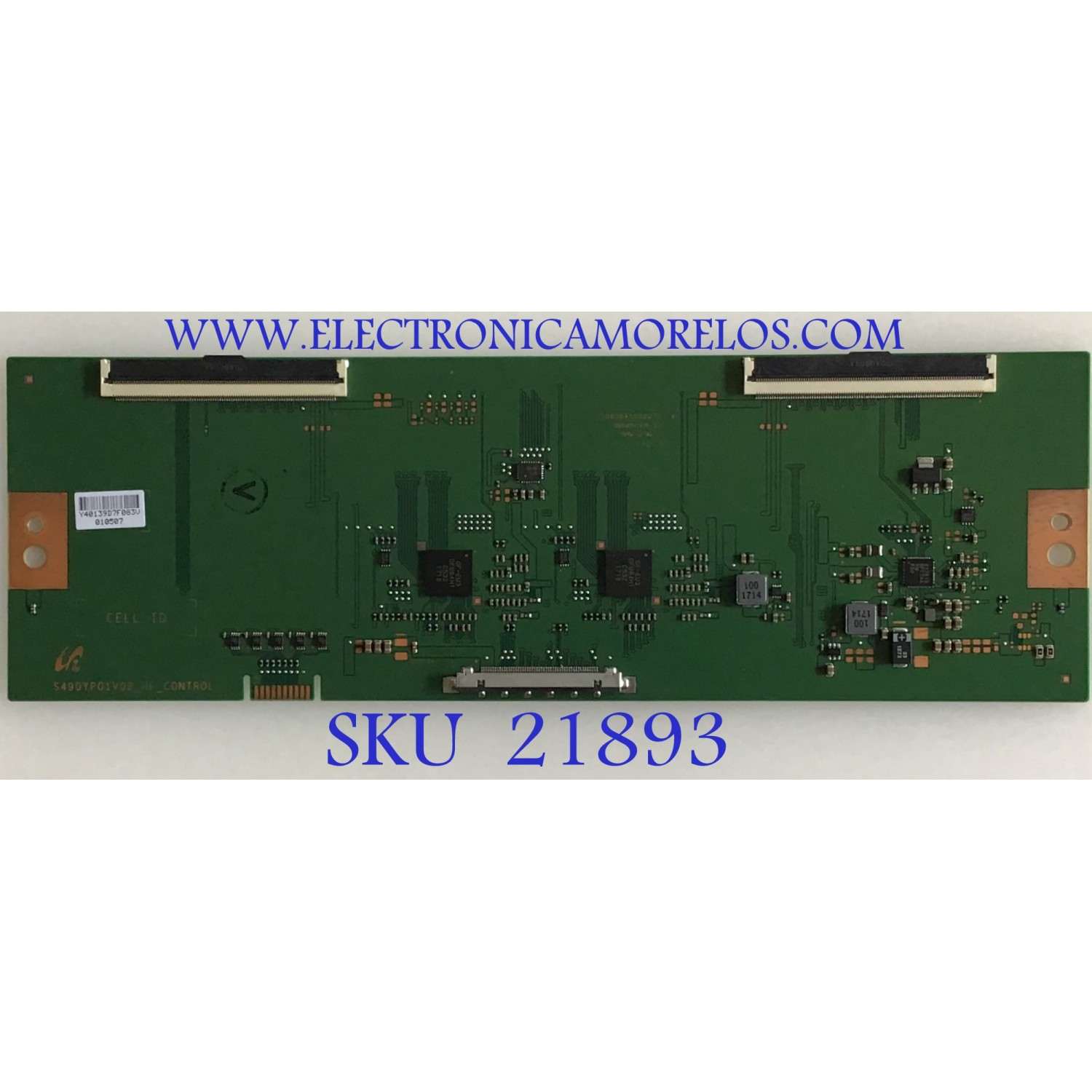 T-CON PARA MONITOR SAMSUNG / NUMERO DE PARTE LJ94-40139D / S06004SS0227D A / S490YP01V02_HF_CONTROL / 40139D / PANEL CY-PM490LSLV1H / MODELOS LC49RG90SSNXZA FB02 / LC49RG90SSNXZA FB02 / LC49G97TSSNXDC CA02