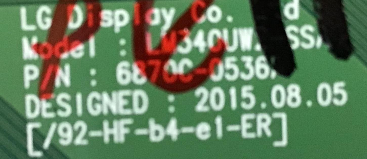 T-CON DELL / 6871L-4056A / 6870-0536A / PANEL LM340UW2(SS)(A1) / MODELO U3415WB - Imagen 3