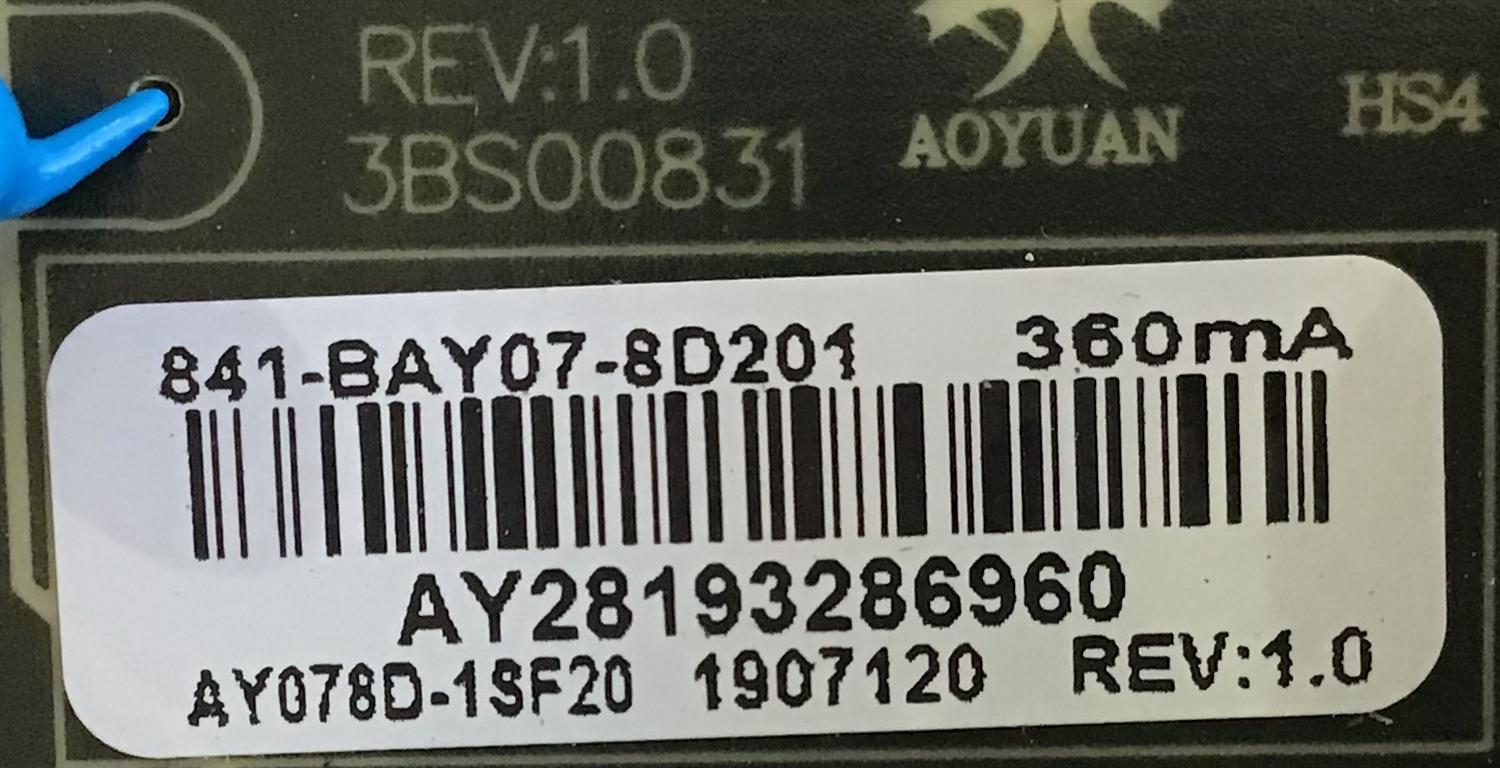 FUENTE DE MONITOR VIOTEK / AY078D-1SF20 / 3BS00831 / 841-BAY07-8D201 / PANEL LSM340YP03-M04 / MODELO GNV34DB - Imagen 2